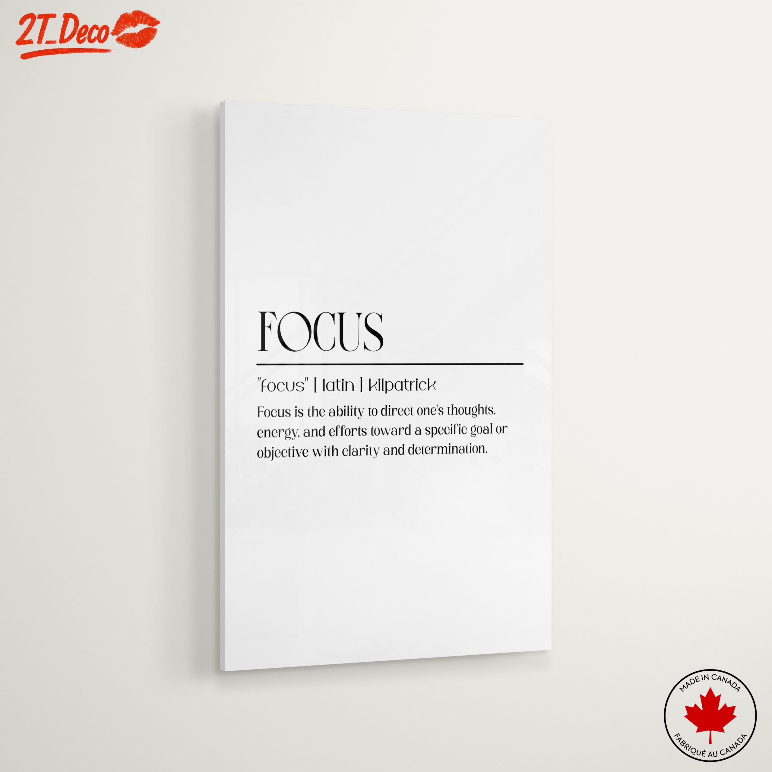 Inspirational Focus Quote Wall Art - Image 6