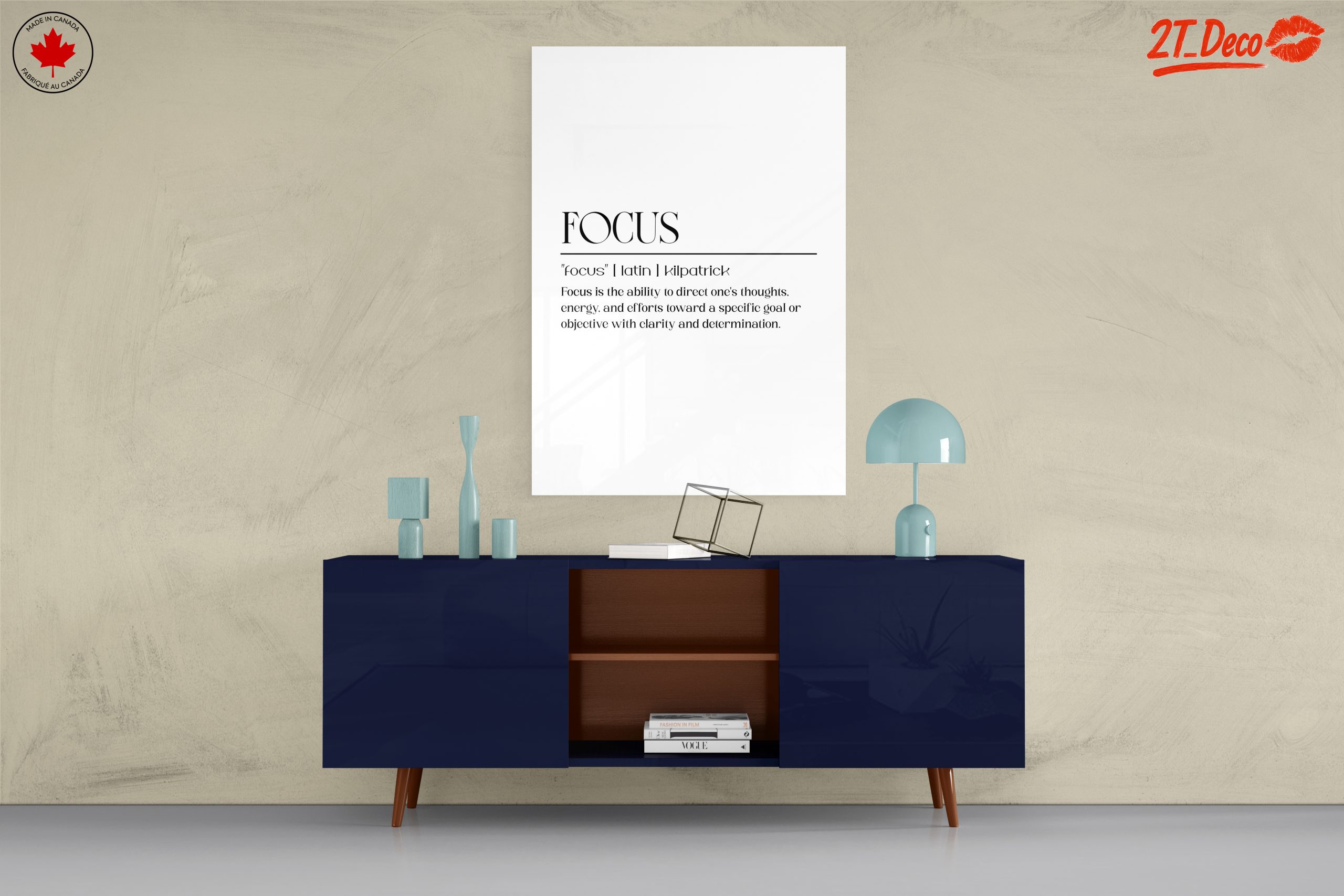 Inspirational Focus Quote Wall Art - Image 8