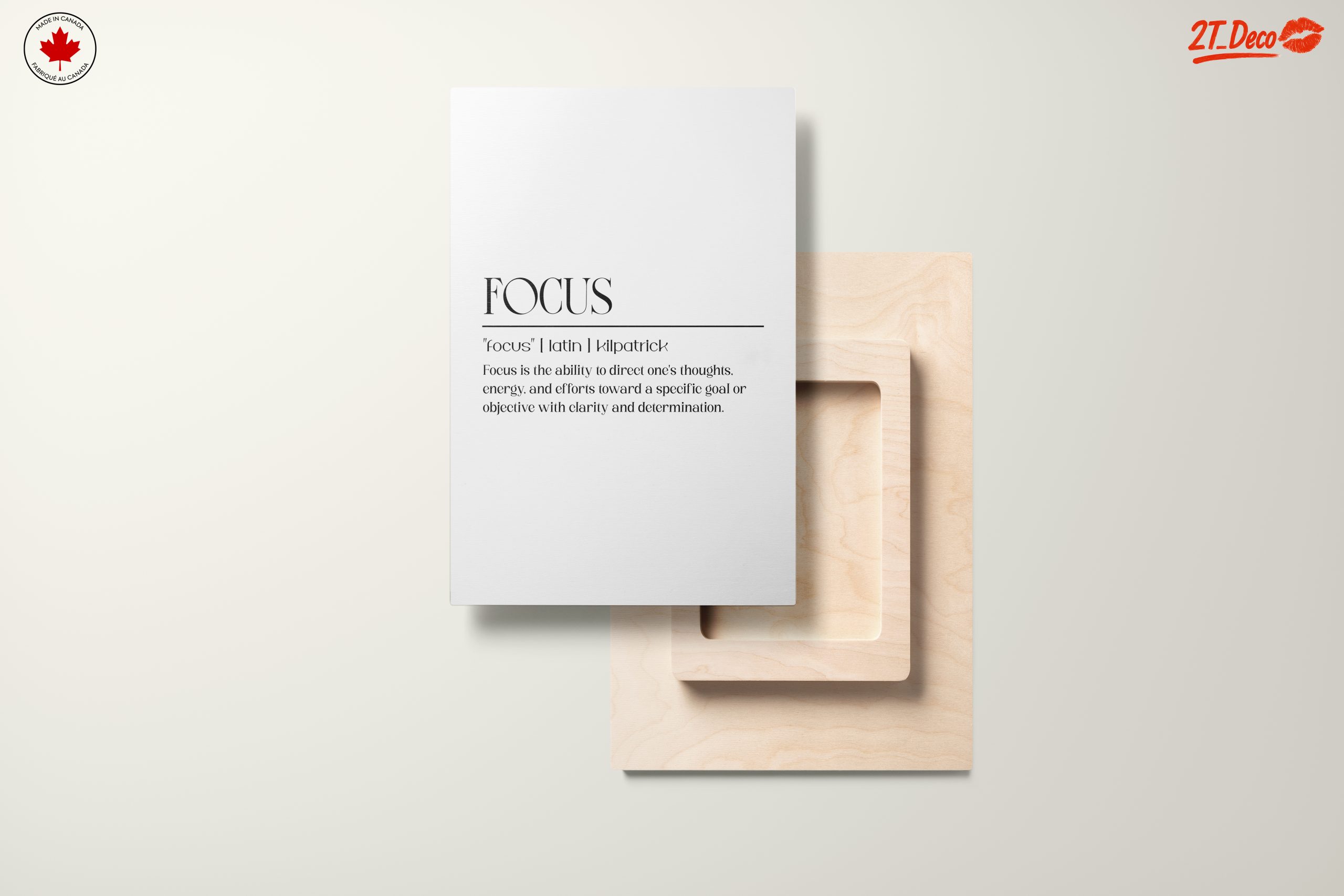 Inspirational Focus Quote Wall Art - Image 11