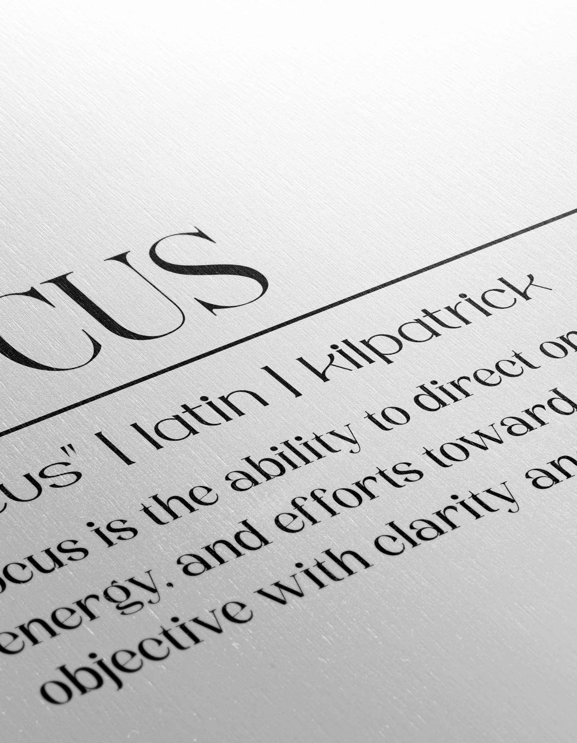 Inspirational Focus Quote Wall Art - Image 12