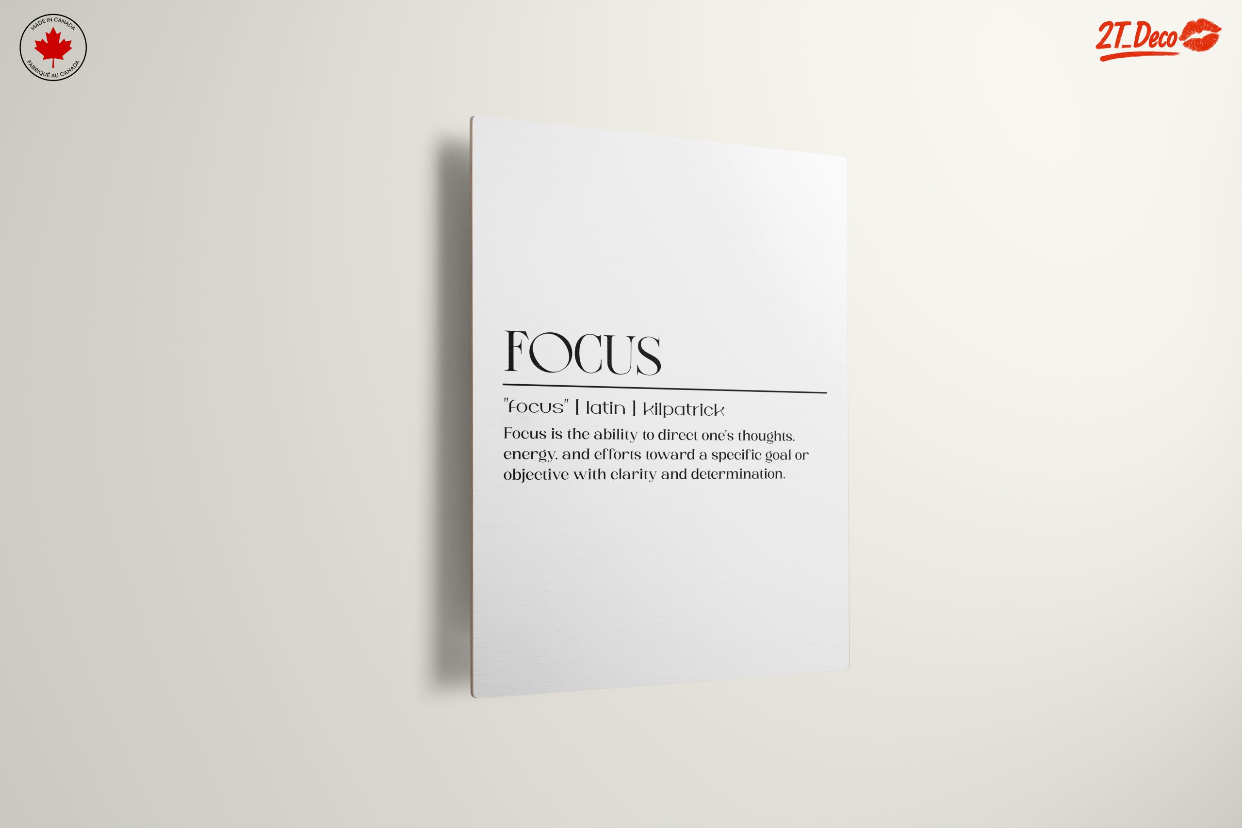 Inspirational Focus Quote Wall Art - Image 13