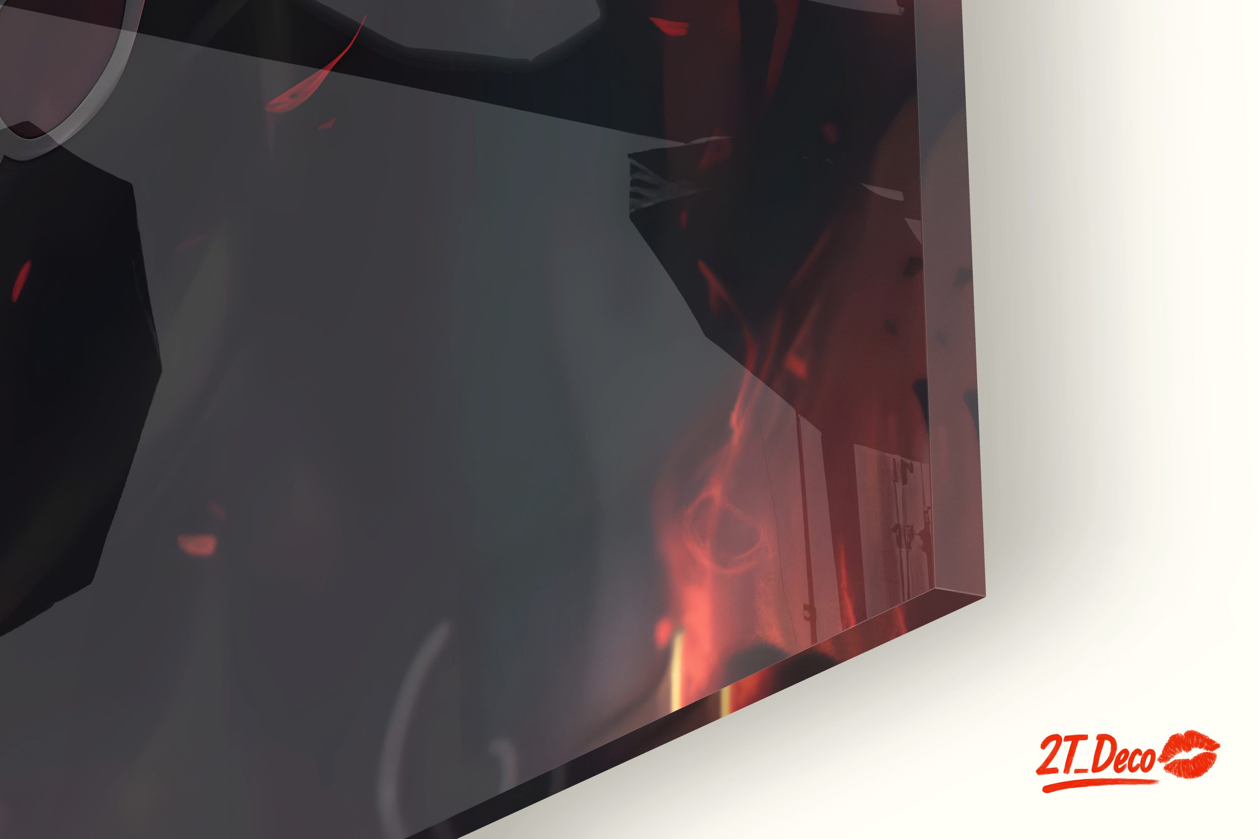 Epic Naruto Character Art in Fiery Background - Image 9