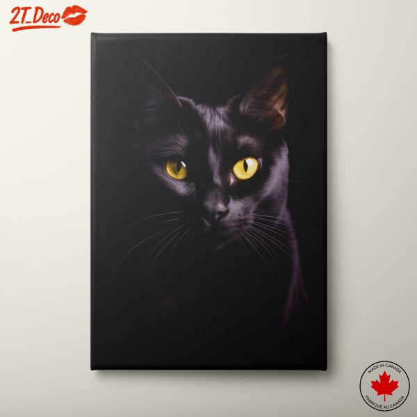 Majestic Black Cat Portrait