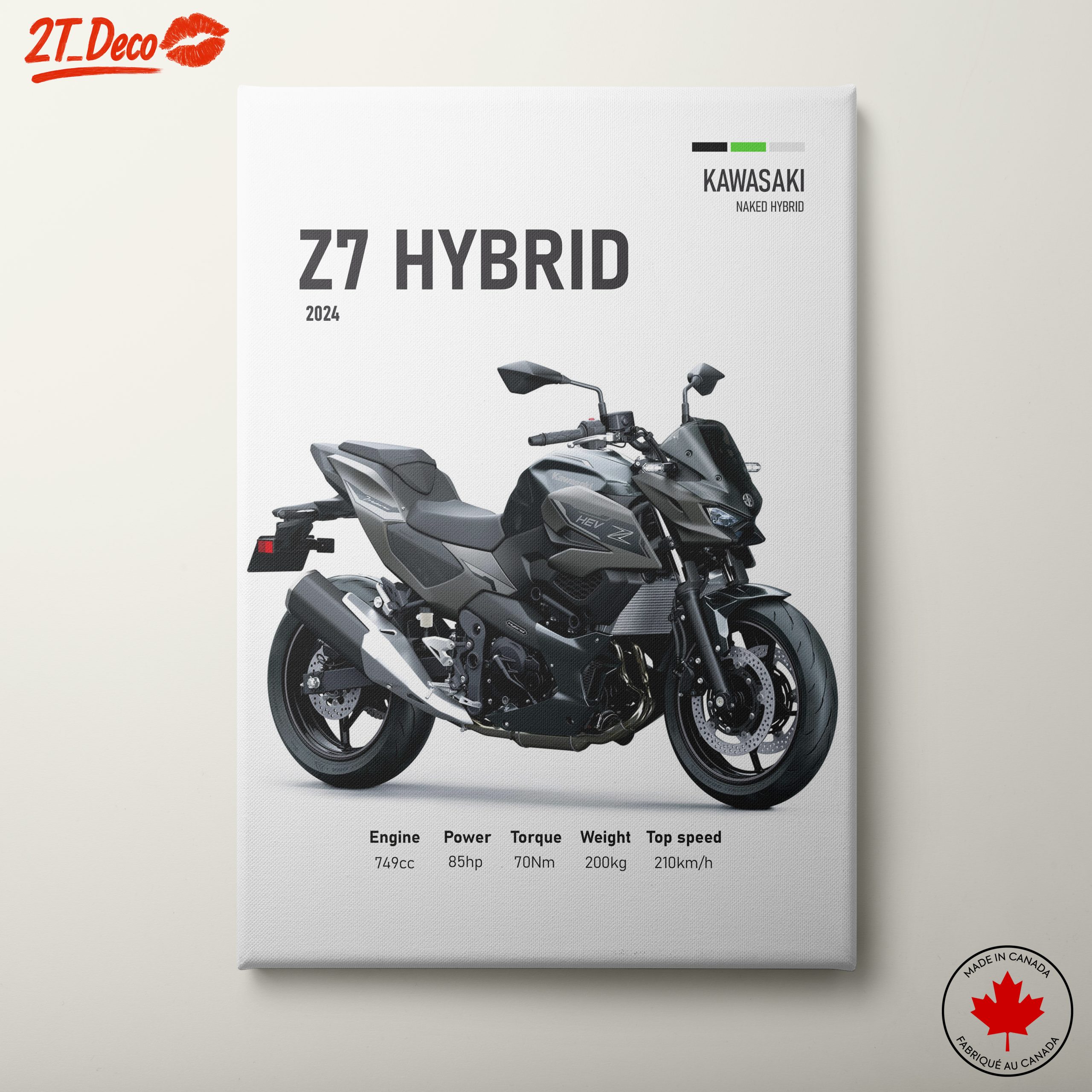 Kawasaki Z7 Hybrid Motorcycle Art 2