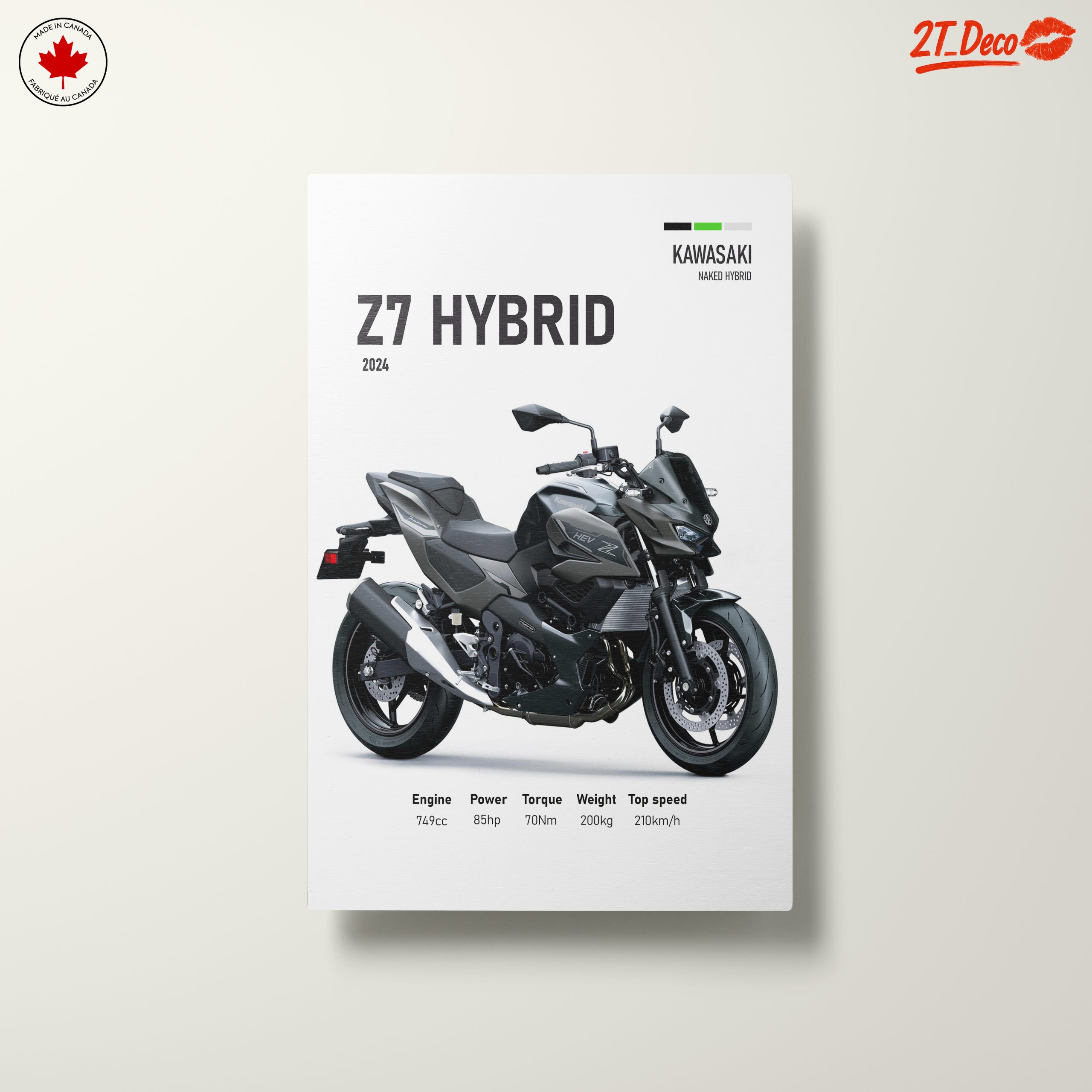 Kawasaki Z7 Hybrid Motorcycle Art 2 - Image 10