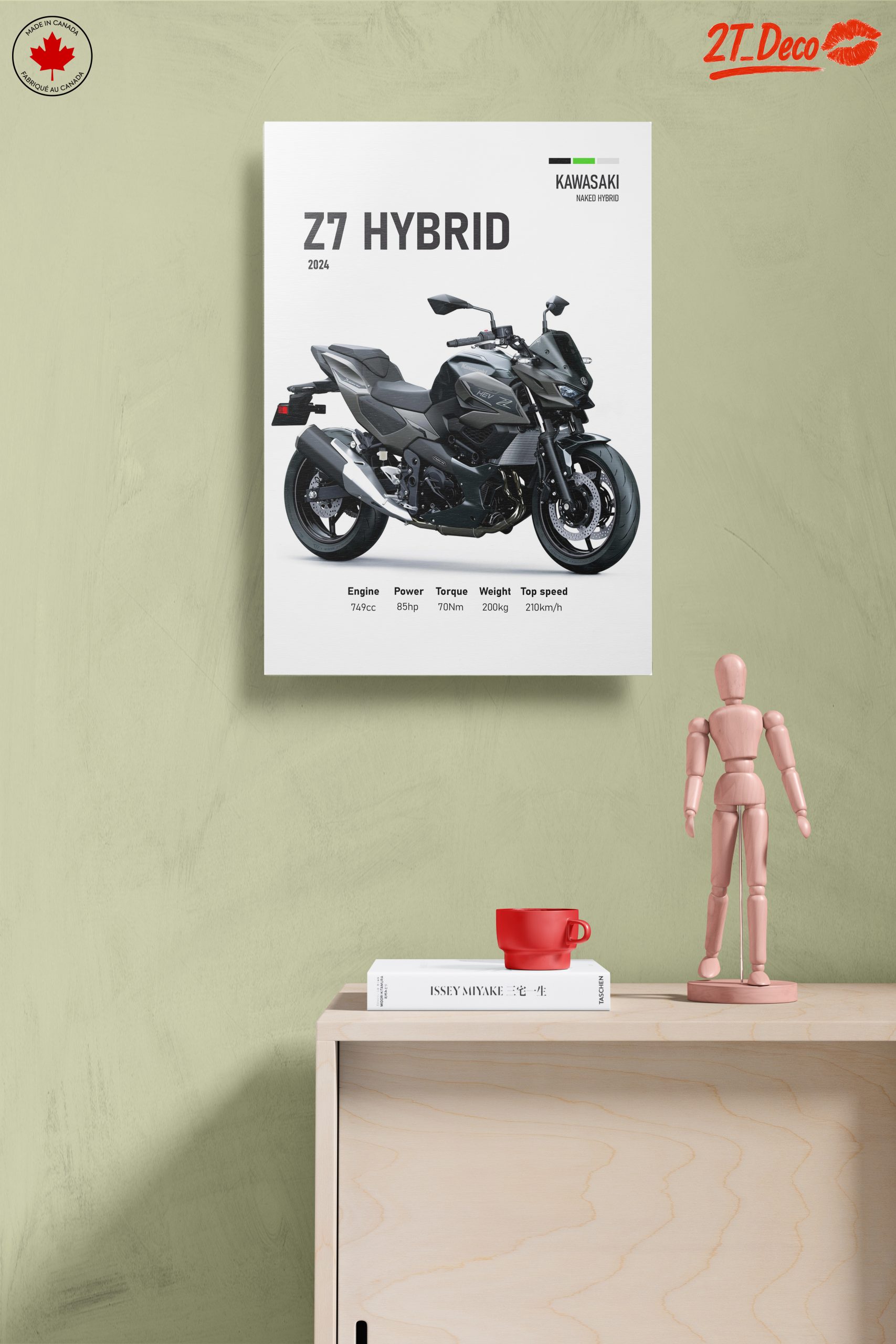 Kawasaki Z7 Hybrid Motorcycle Art 2 - Image 14