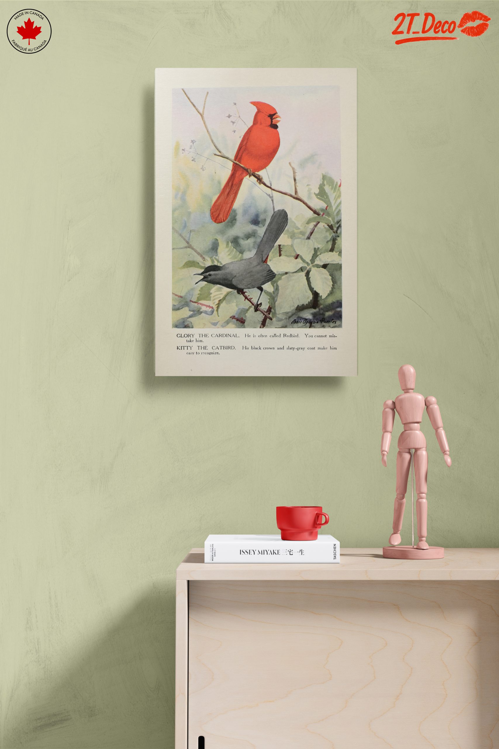 Cardinal and Catbird Art Illustration - Image 14