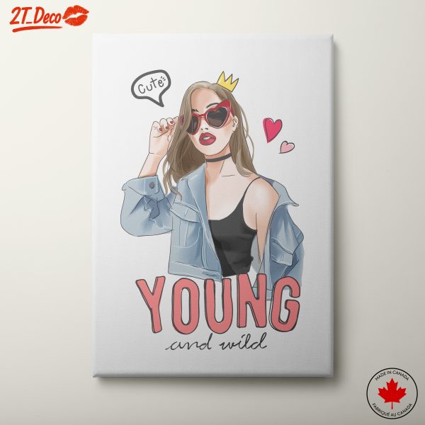 Stylish Young Woman Illustration