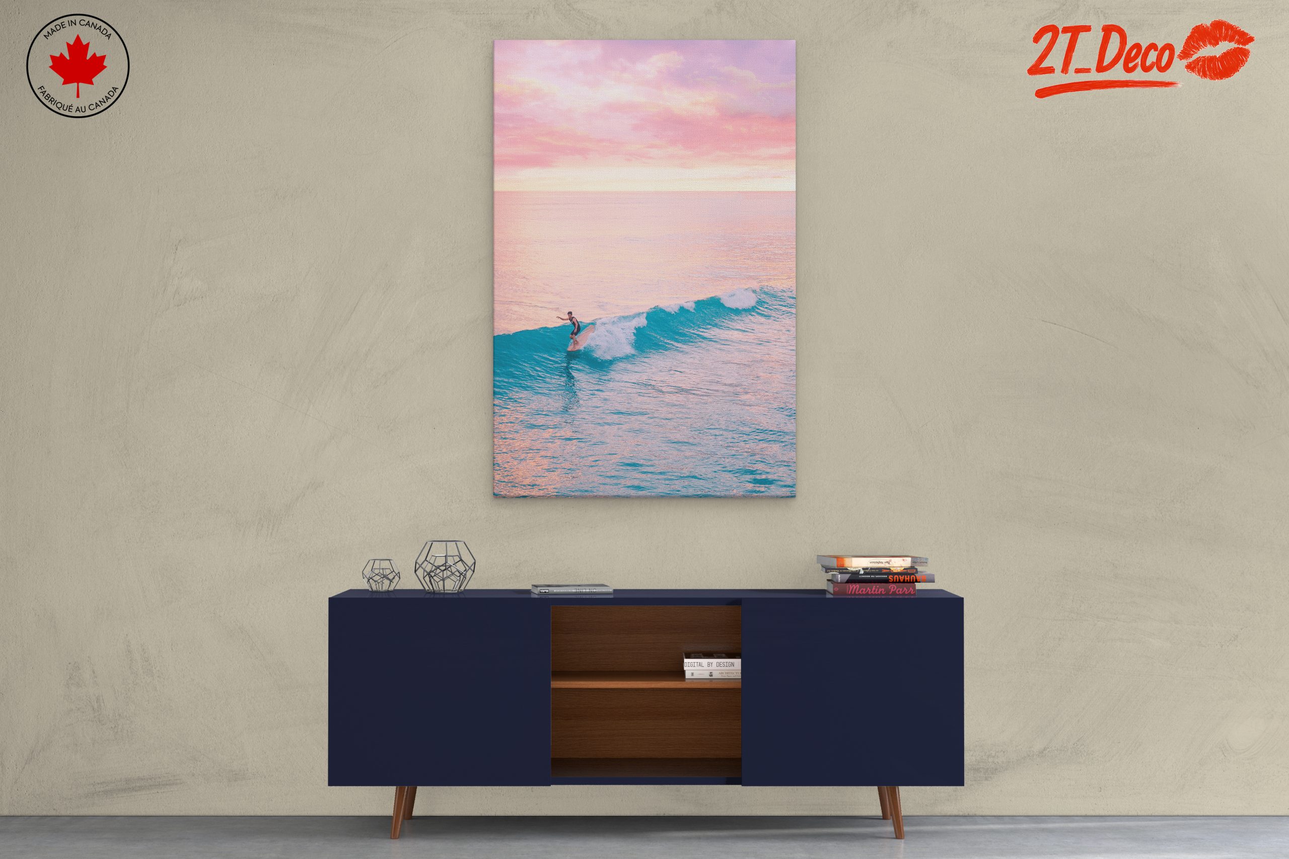 Surfer Riding Waves at Sunset - Image 3