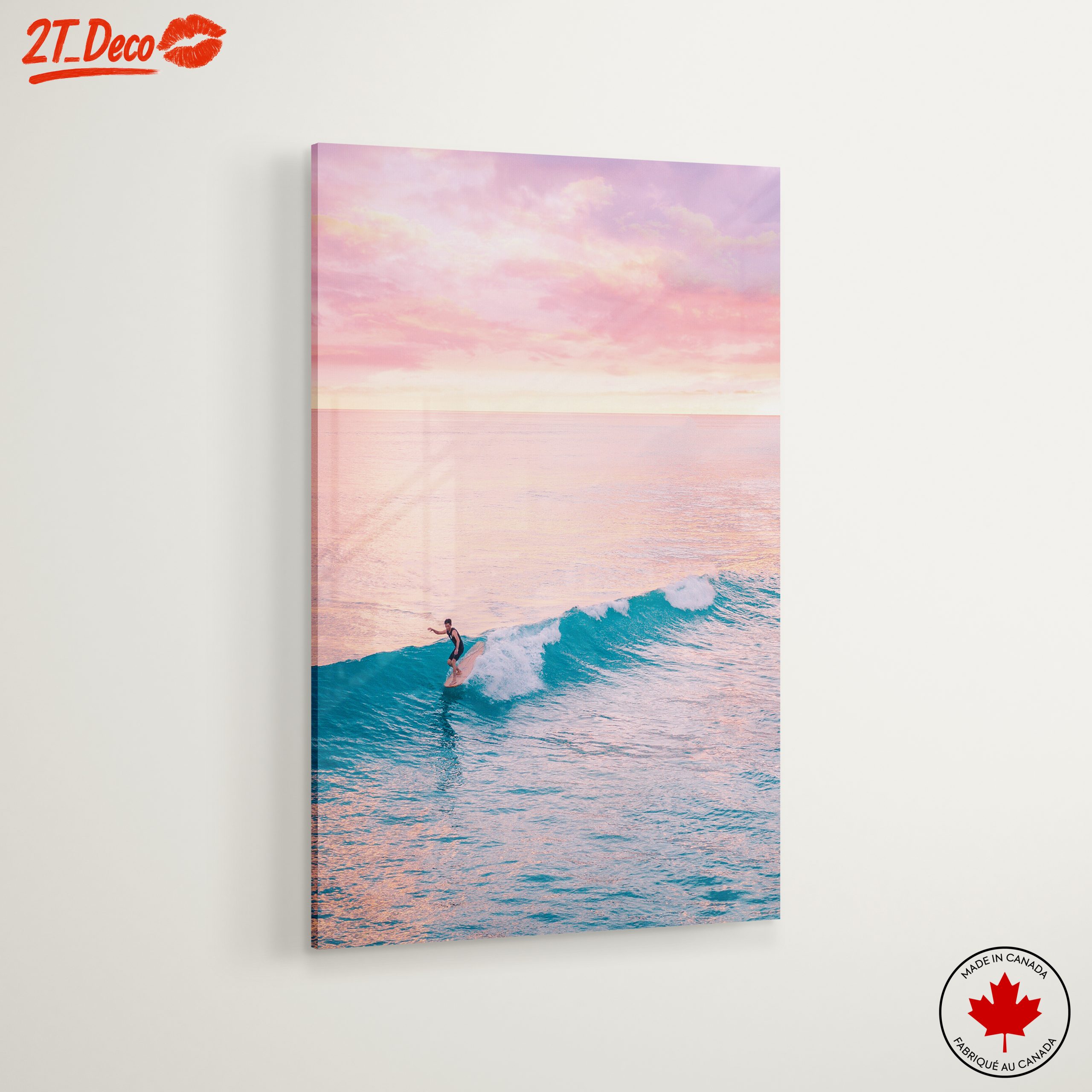 Surfer Riding Waves at Sunset - Image 6