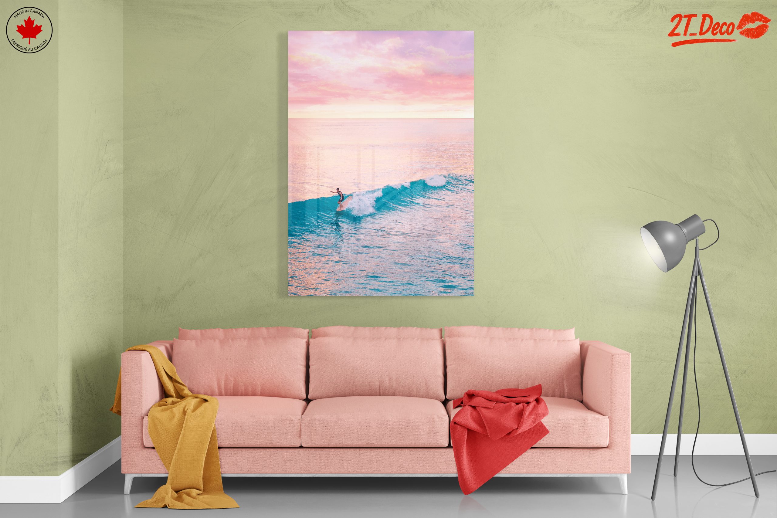 Surfer Riding Waves at Sunset - Image 7