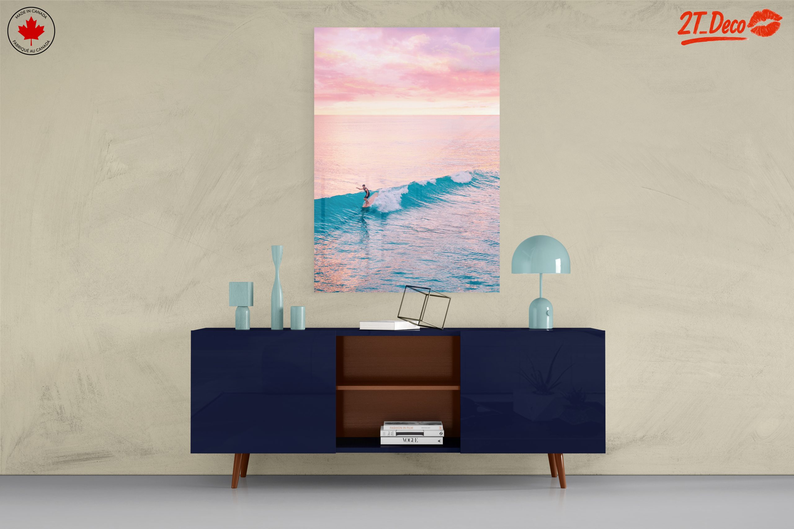 Surfer Riding Waves at Sunset - Image 8
