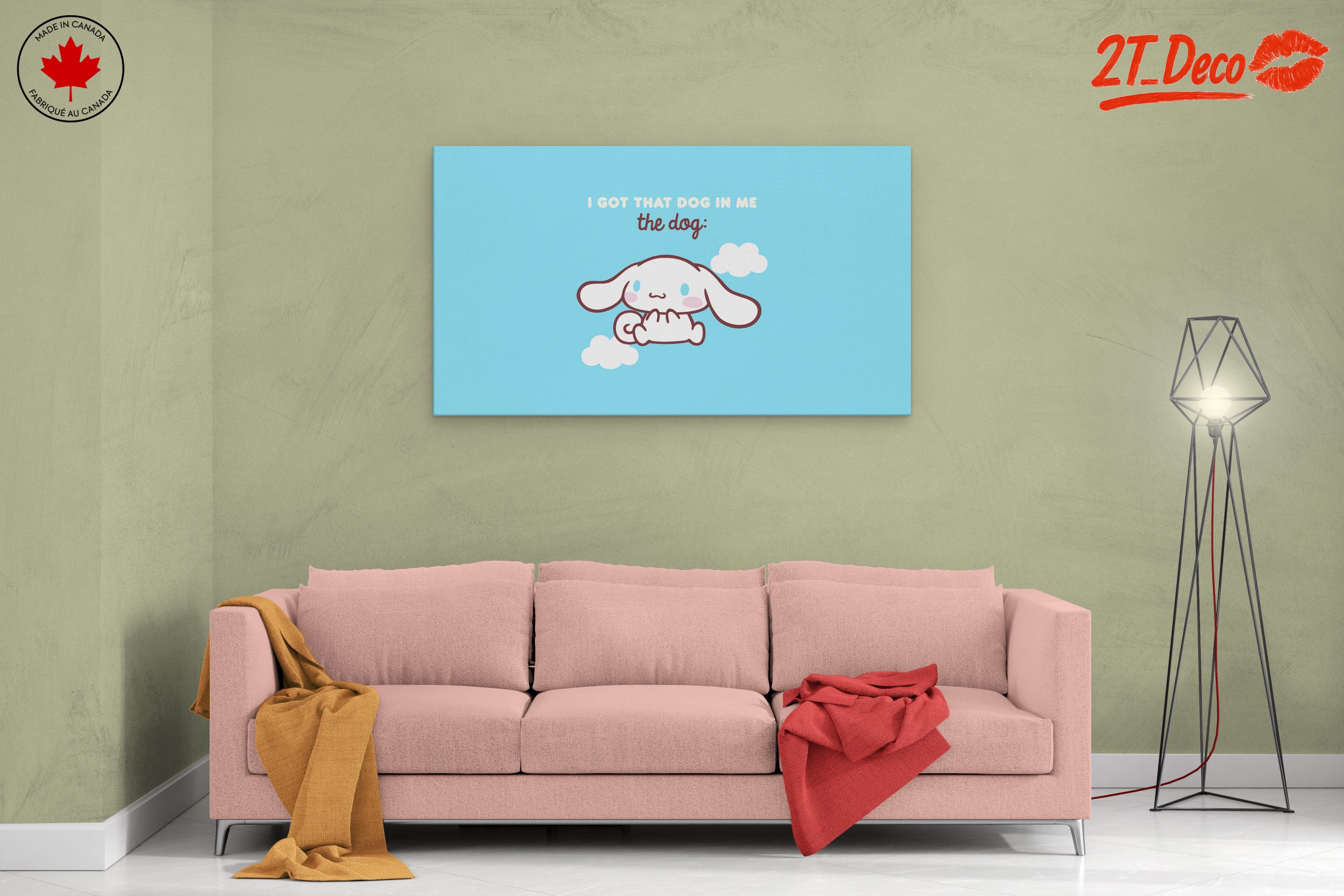 Cute Cartoon Animal Illustration with Fun Quote - Image 2