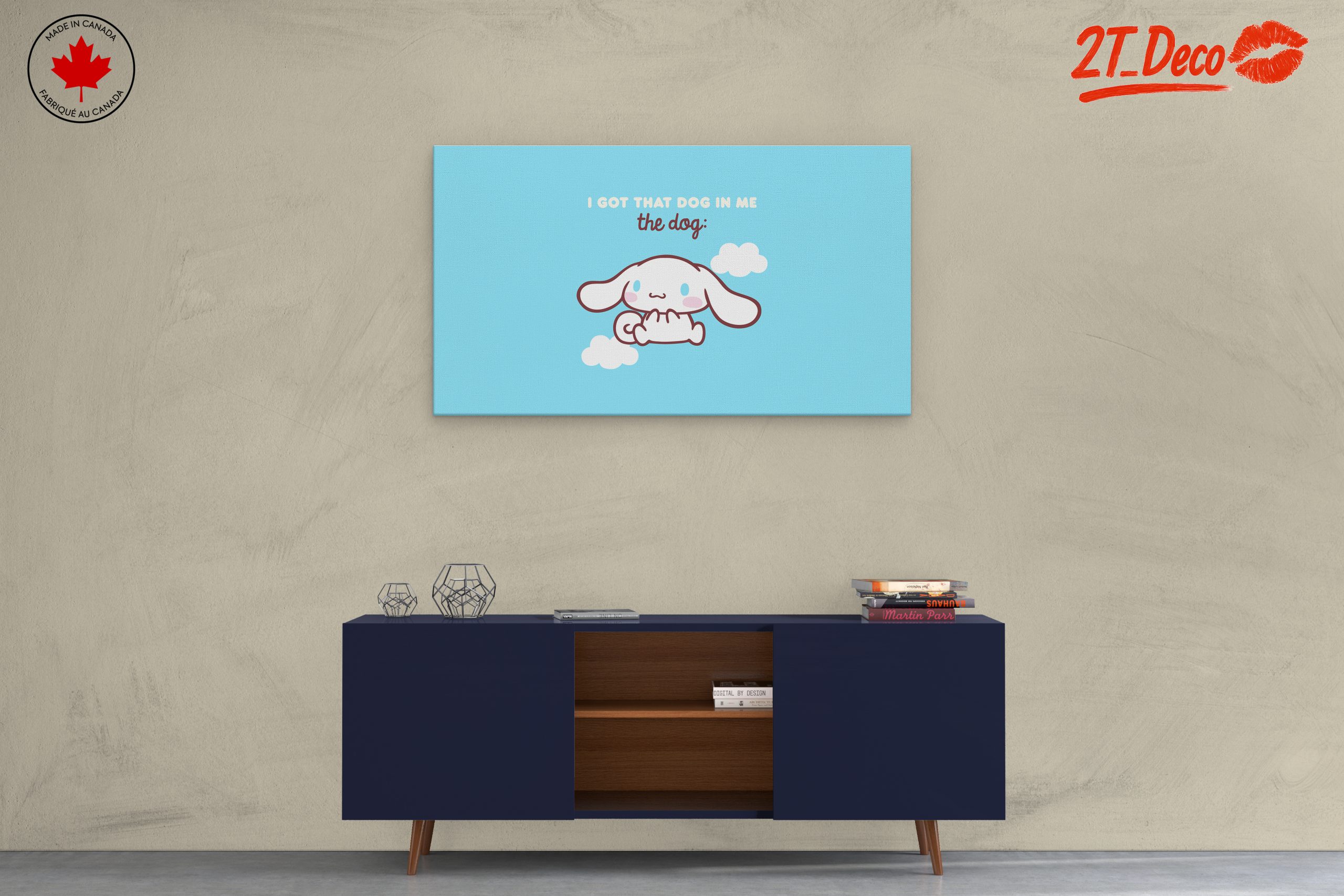 Cute Cartoon Animal Illustration with Fun Quote - Image 3