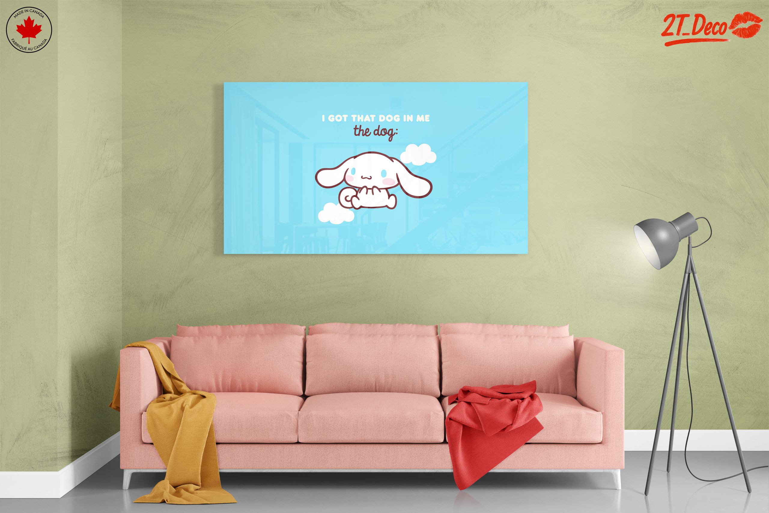 Cute Cartoon Animal Illustration with Fun Quote - Image 7
