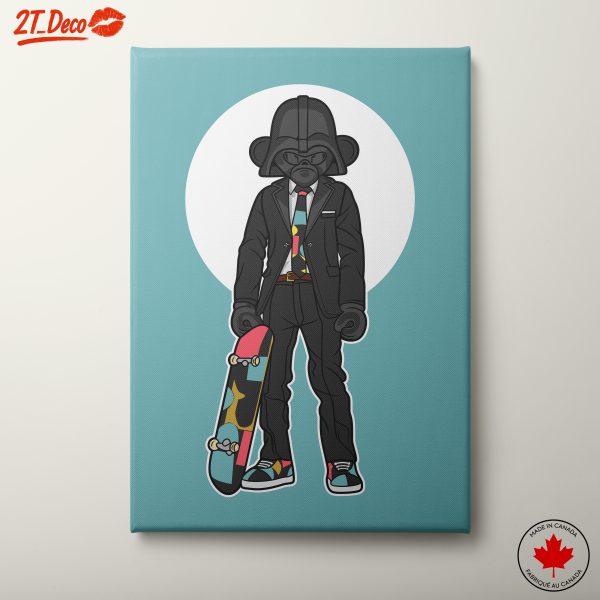 Stylish Character Skateboard Art