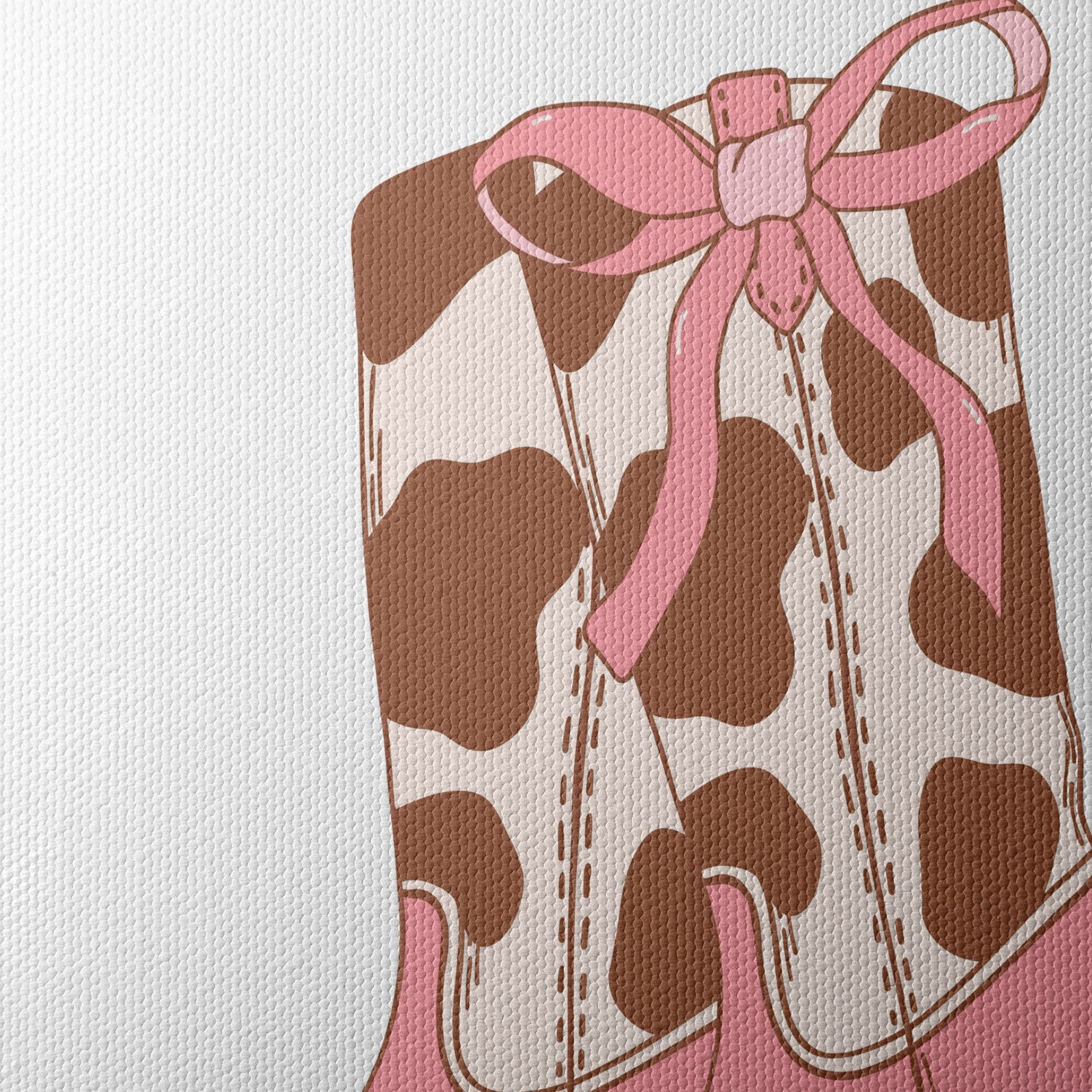 Whimsical Cowgirl Boots Illustration - Image 4