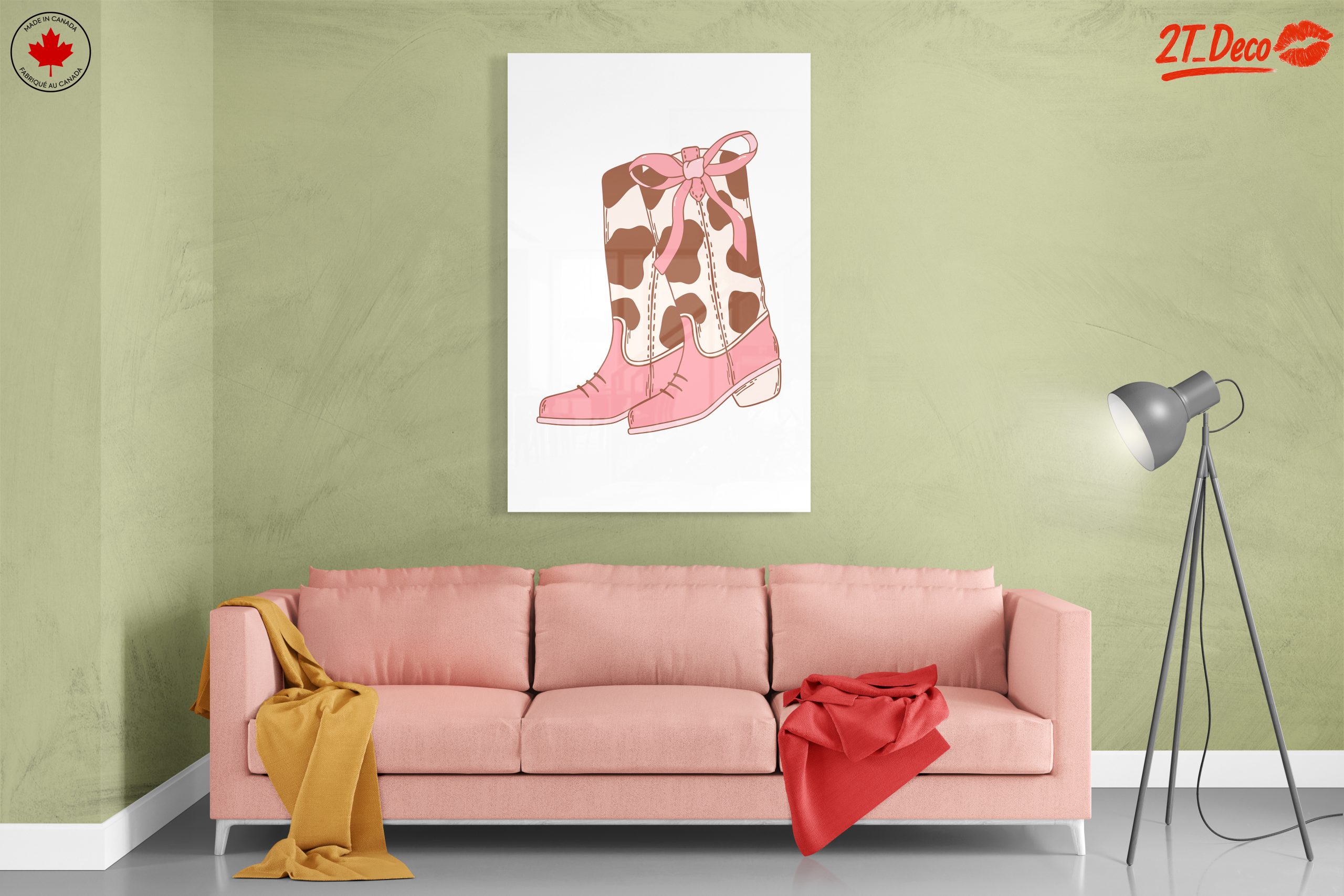 Whimsical Cowgirl Boots Illustration - Image 7