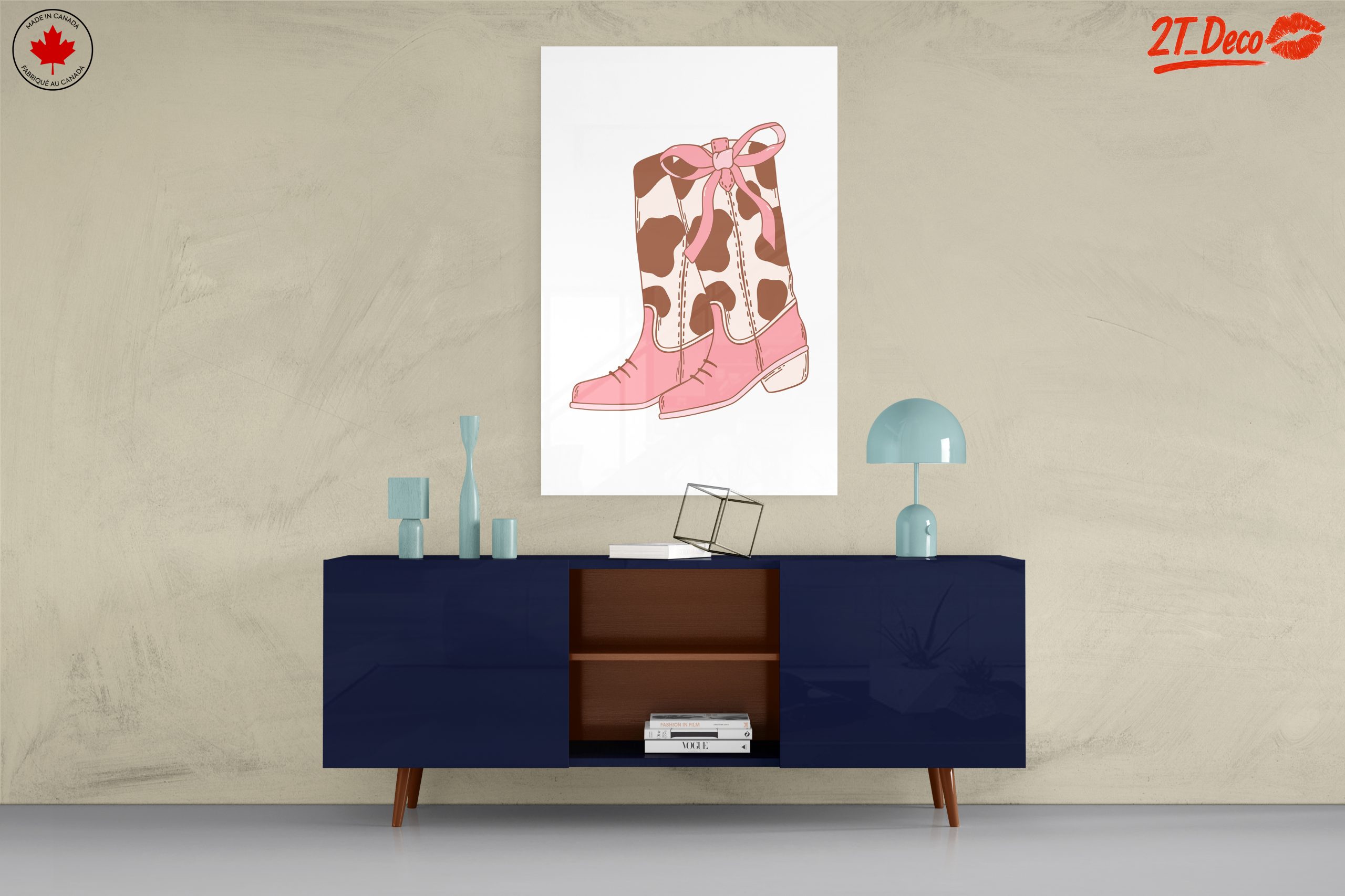 Whimsical Cowgirl Boots Illustration - Image 8