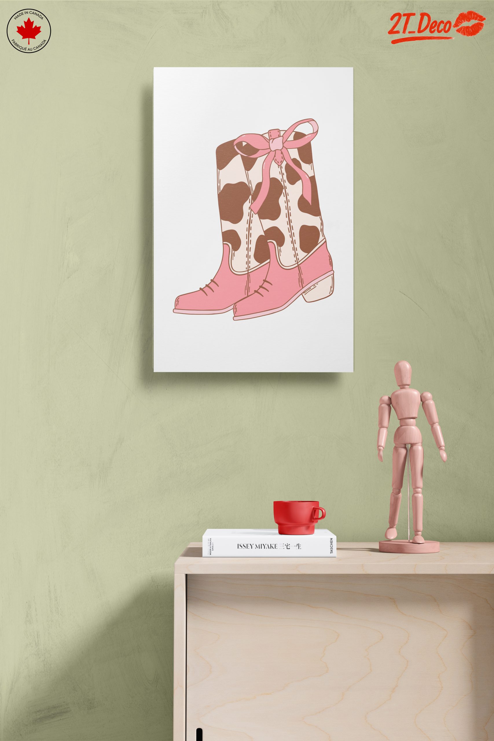 Whimsical Cowgirl Boots Illustration - Image 14