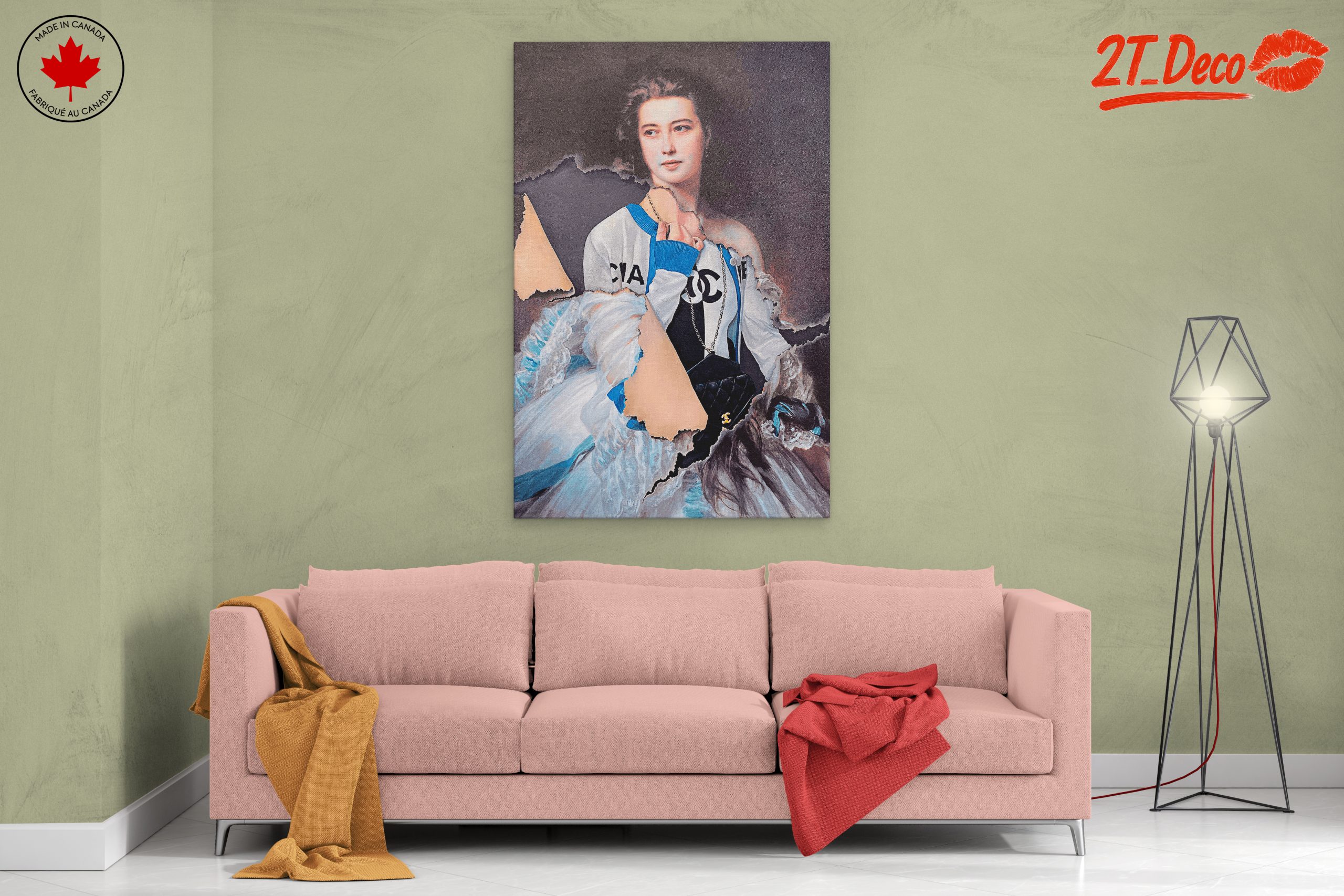 Stylish Contemporary Portrait with Fashion Elements - Image 2