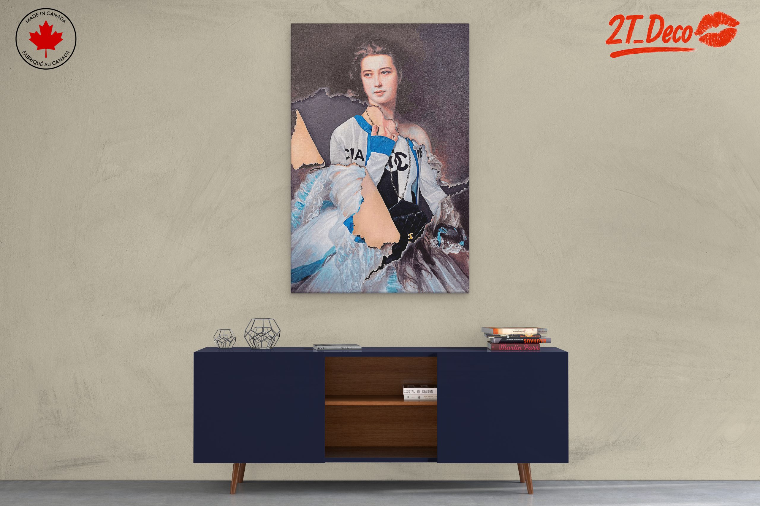 Stylish Contemporary Portrait with Fashion Elements - Image 3