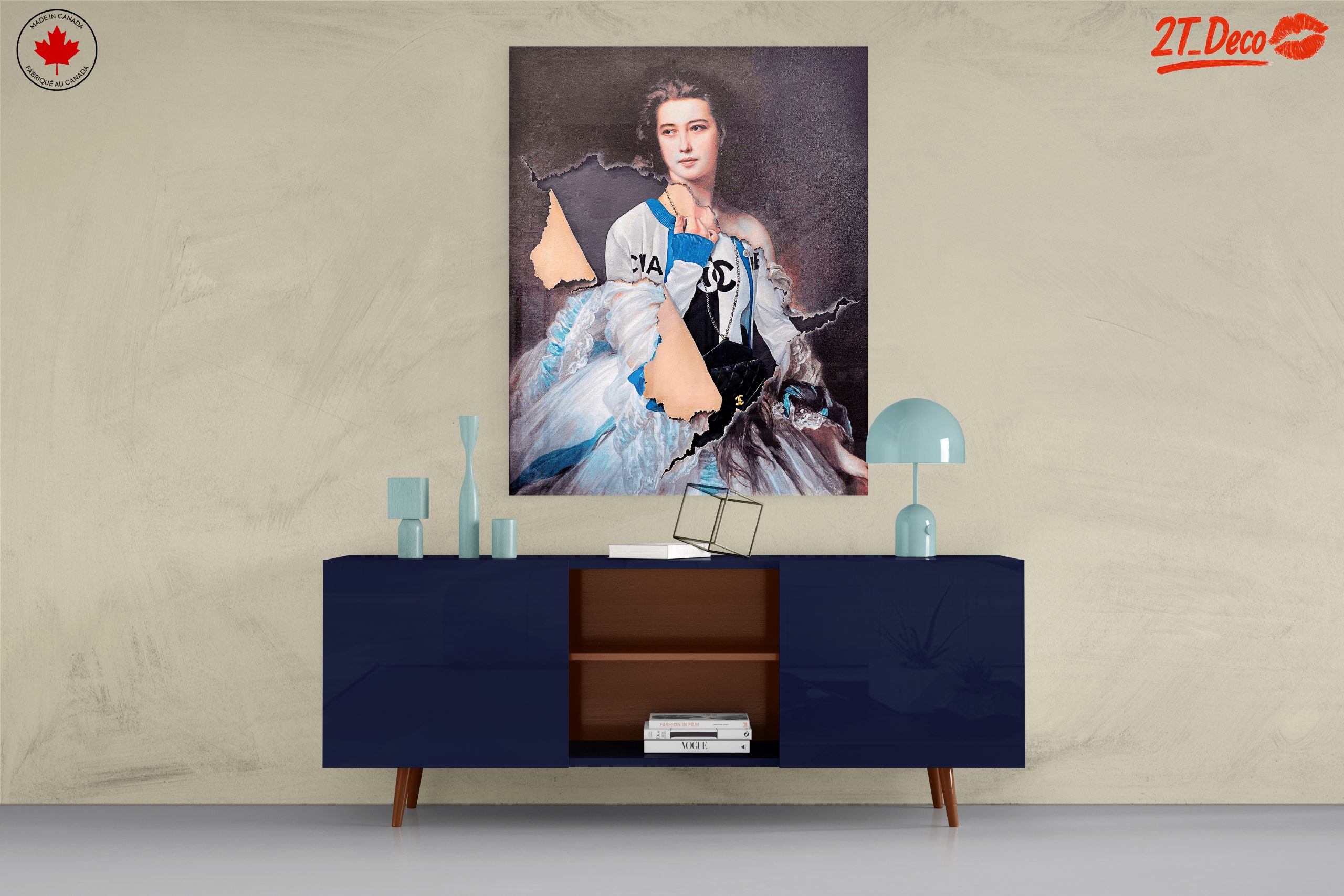 Stylish Contemporary Portrait with Fashion Elements - Image 8