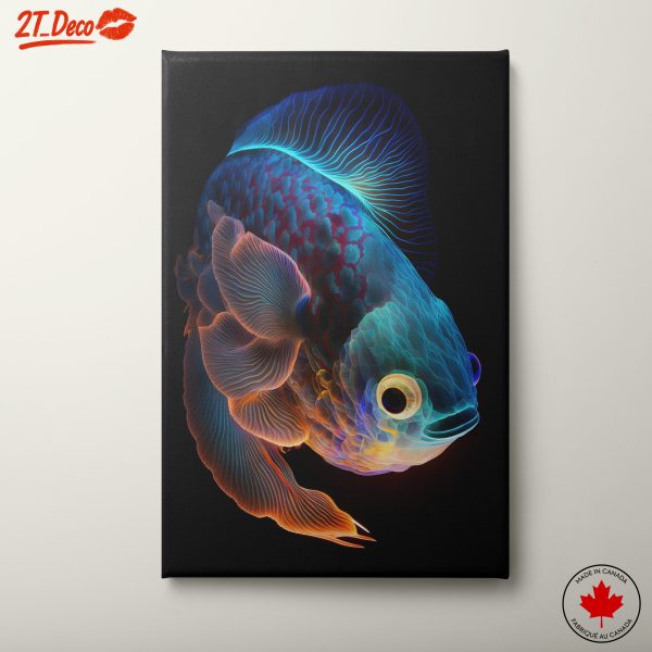 Vibrant Colorful Fish Wall Art