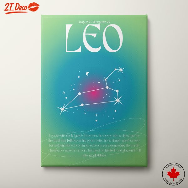 Leo Zodiac Star Sign Art