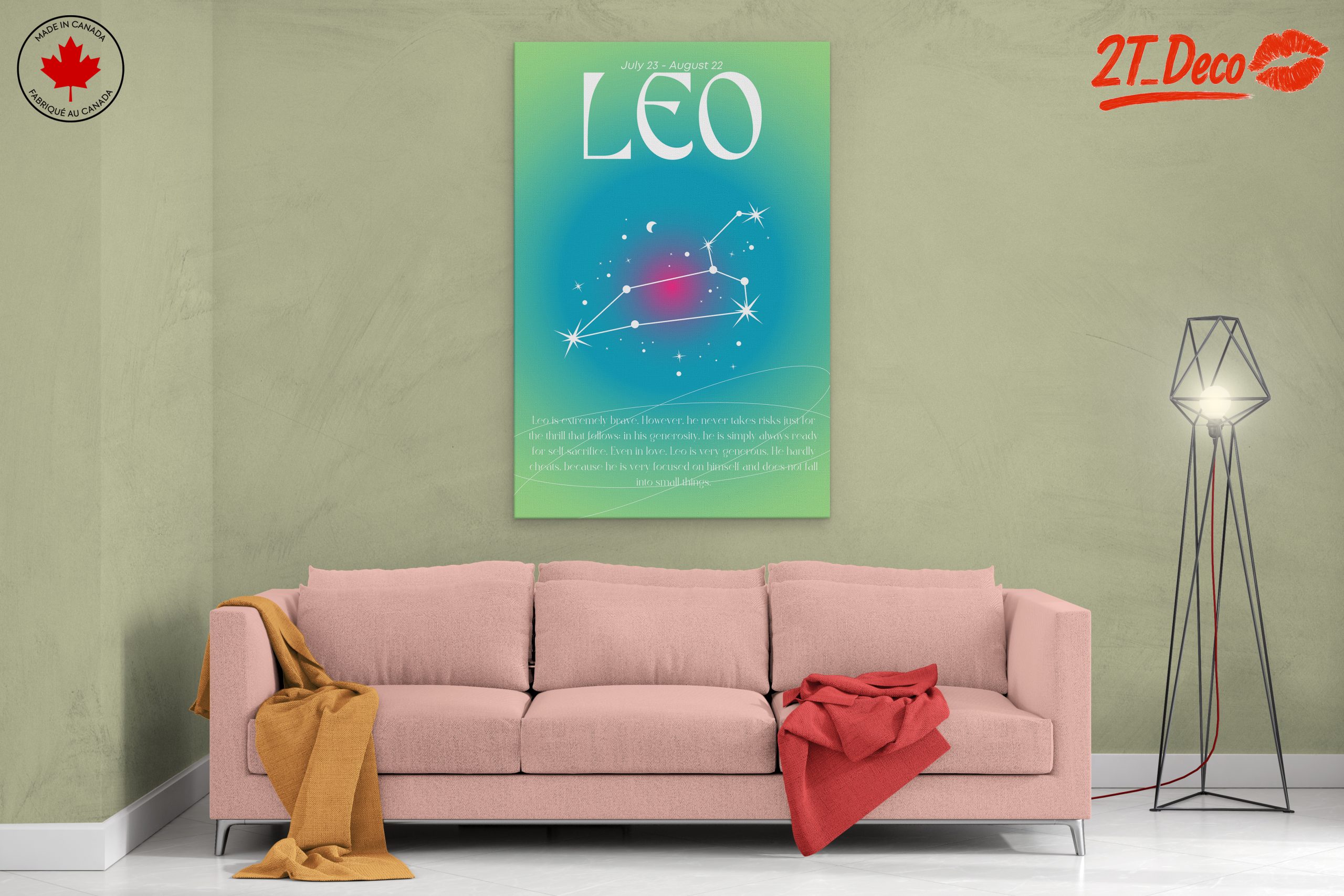 Leo Zodiac Star Sign Art - Image 2