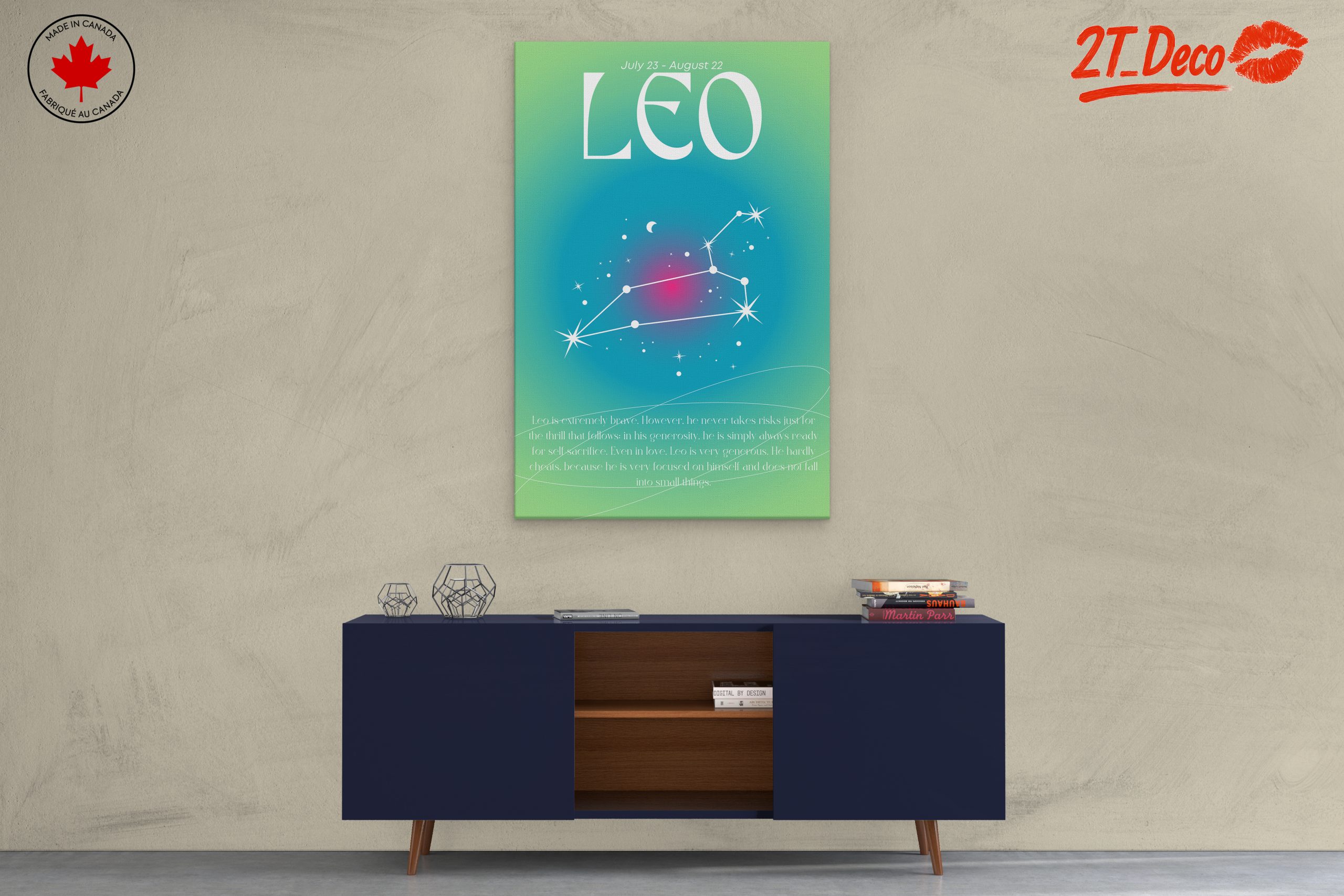 Leo Zodiac Star Sign Art - Image 3