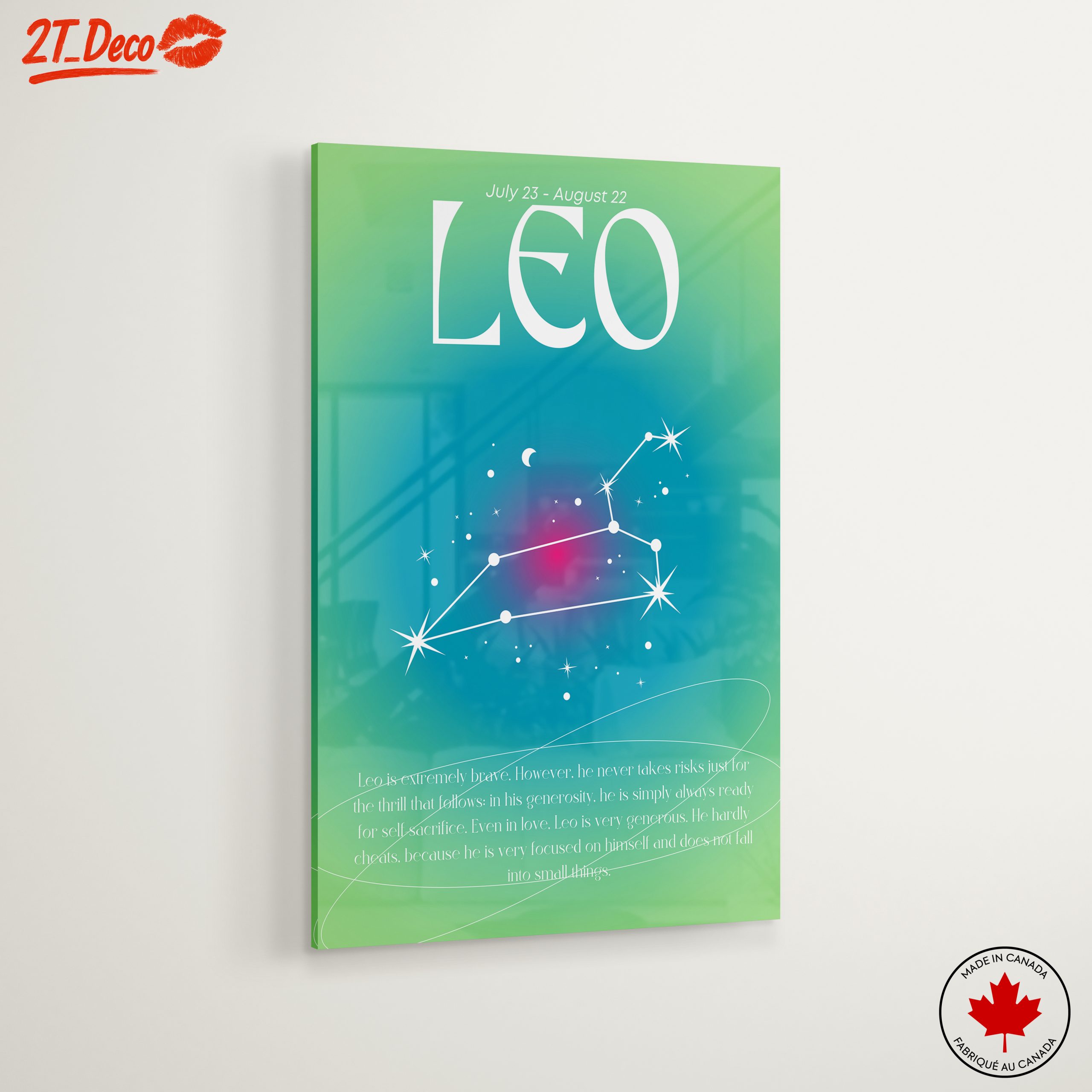 Leo Zodiac Star Sign Art - Image 6
