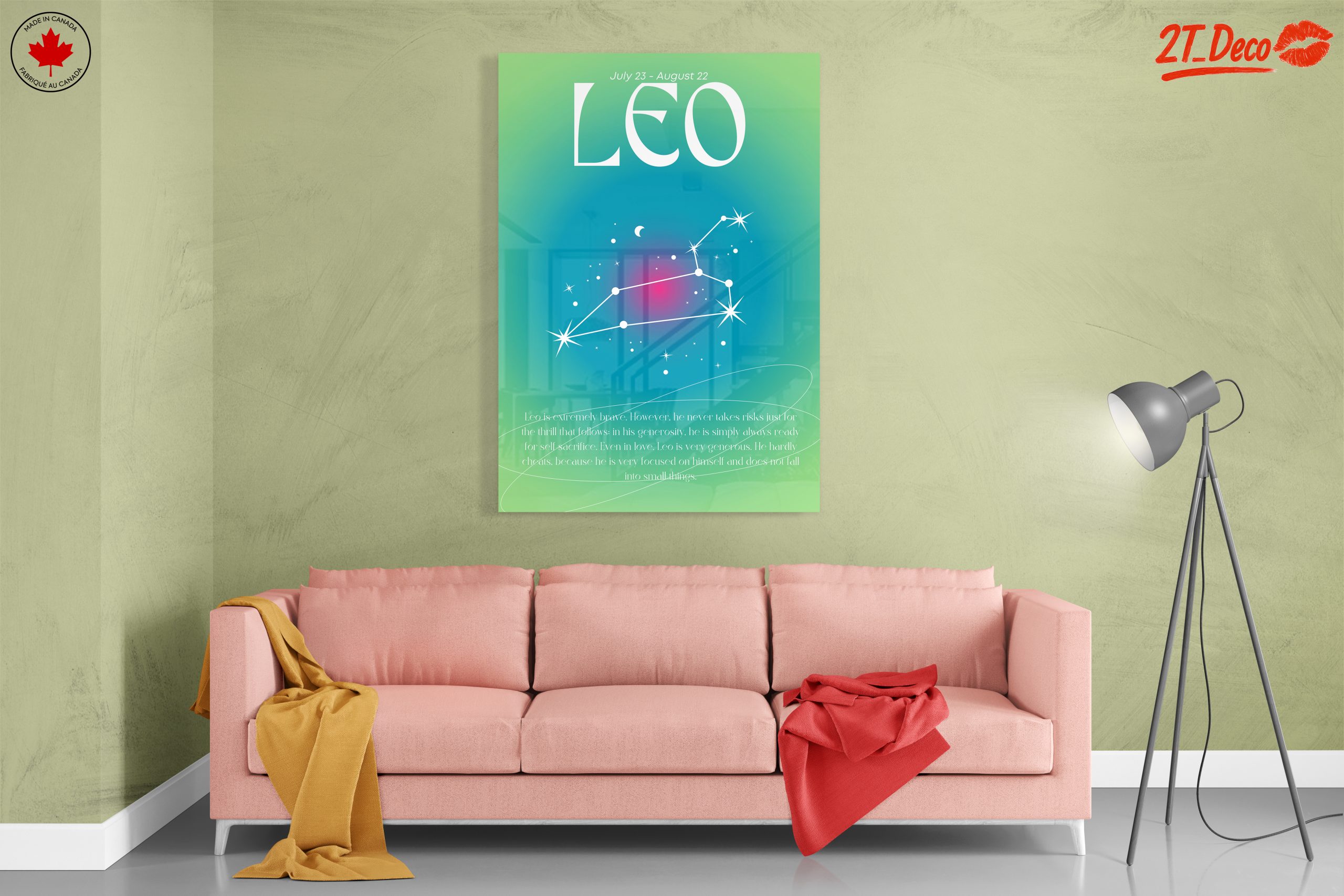 Leo Zodiac Star Sign Art - Image 7