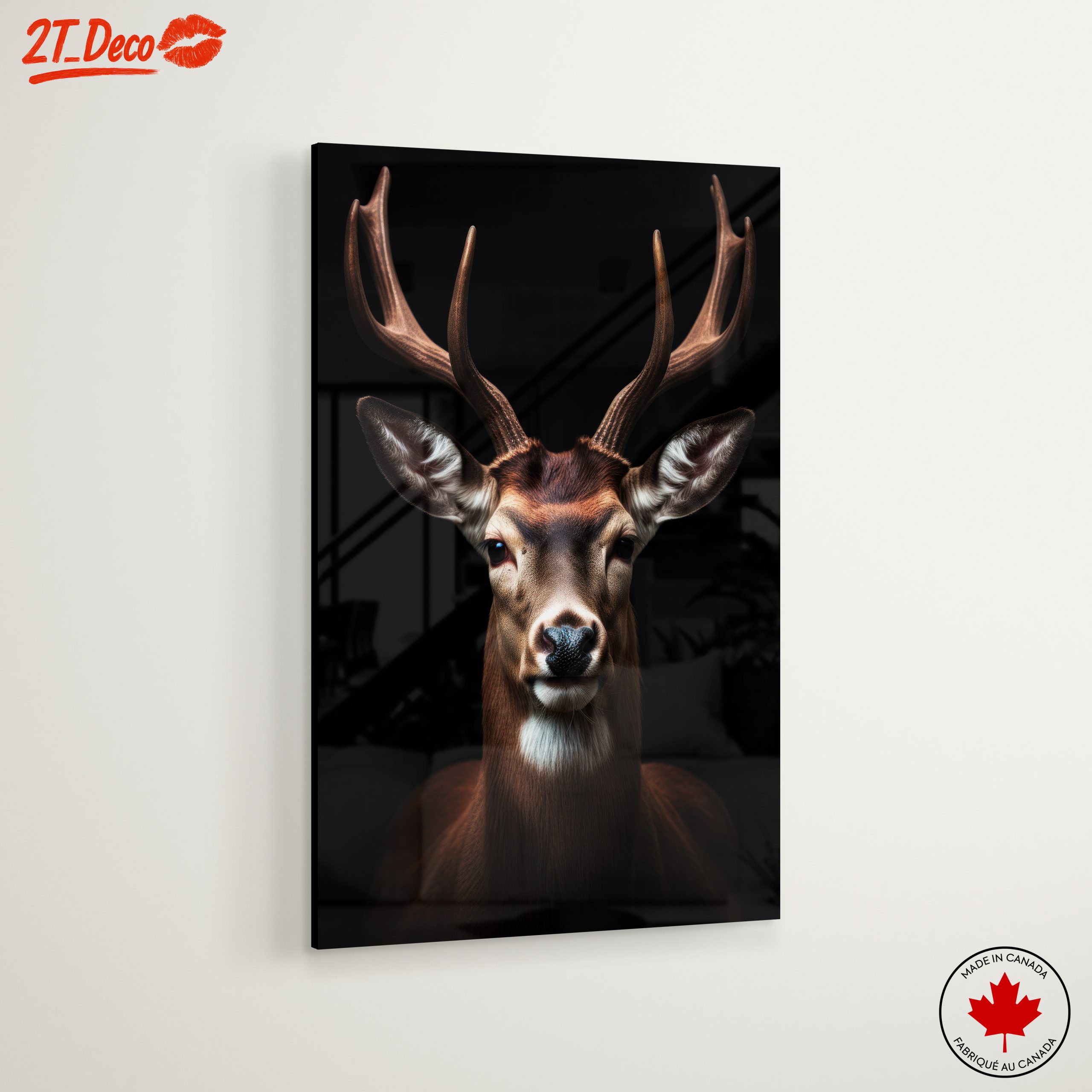 Majestic Deer Portrait for Home Decoration - Image 6