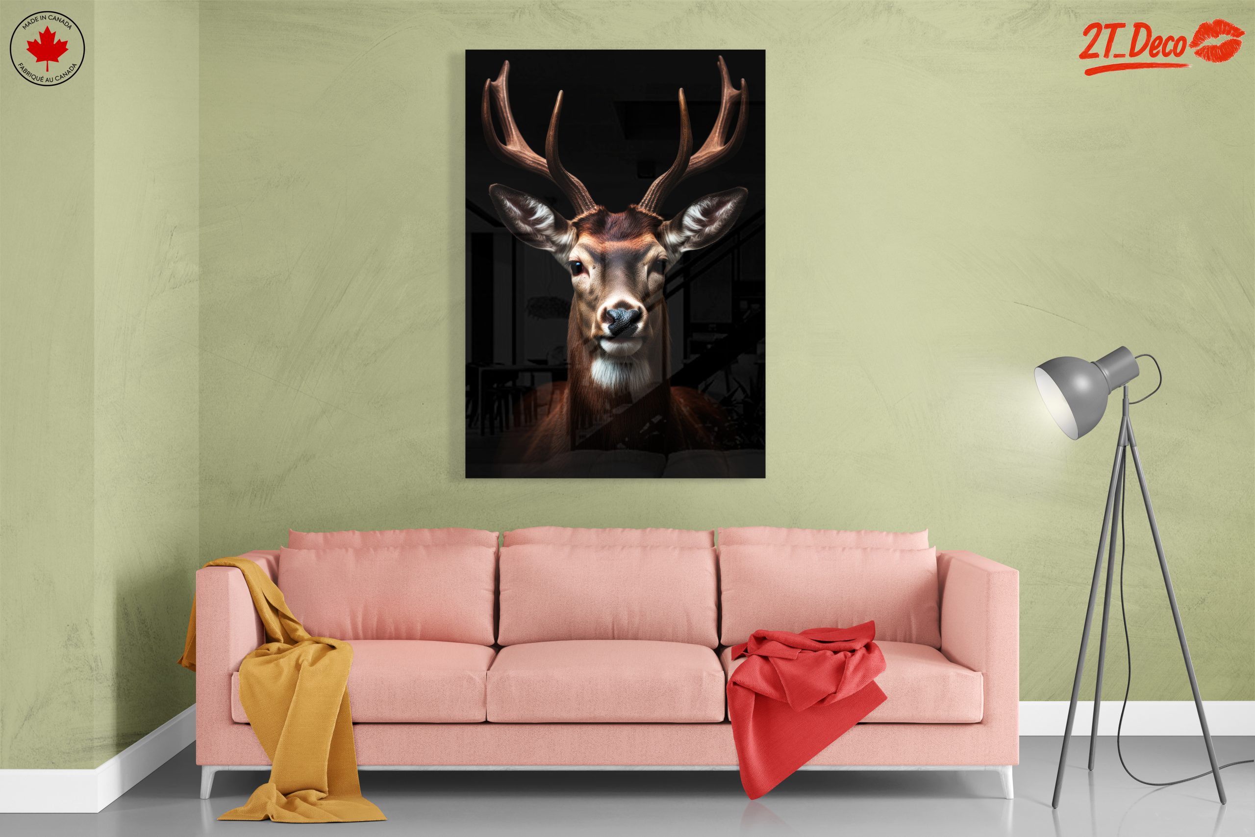 Majestic Deer Portrait for Home Decoration - Image 7