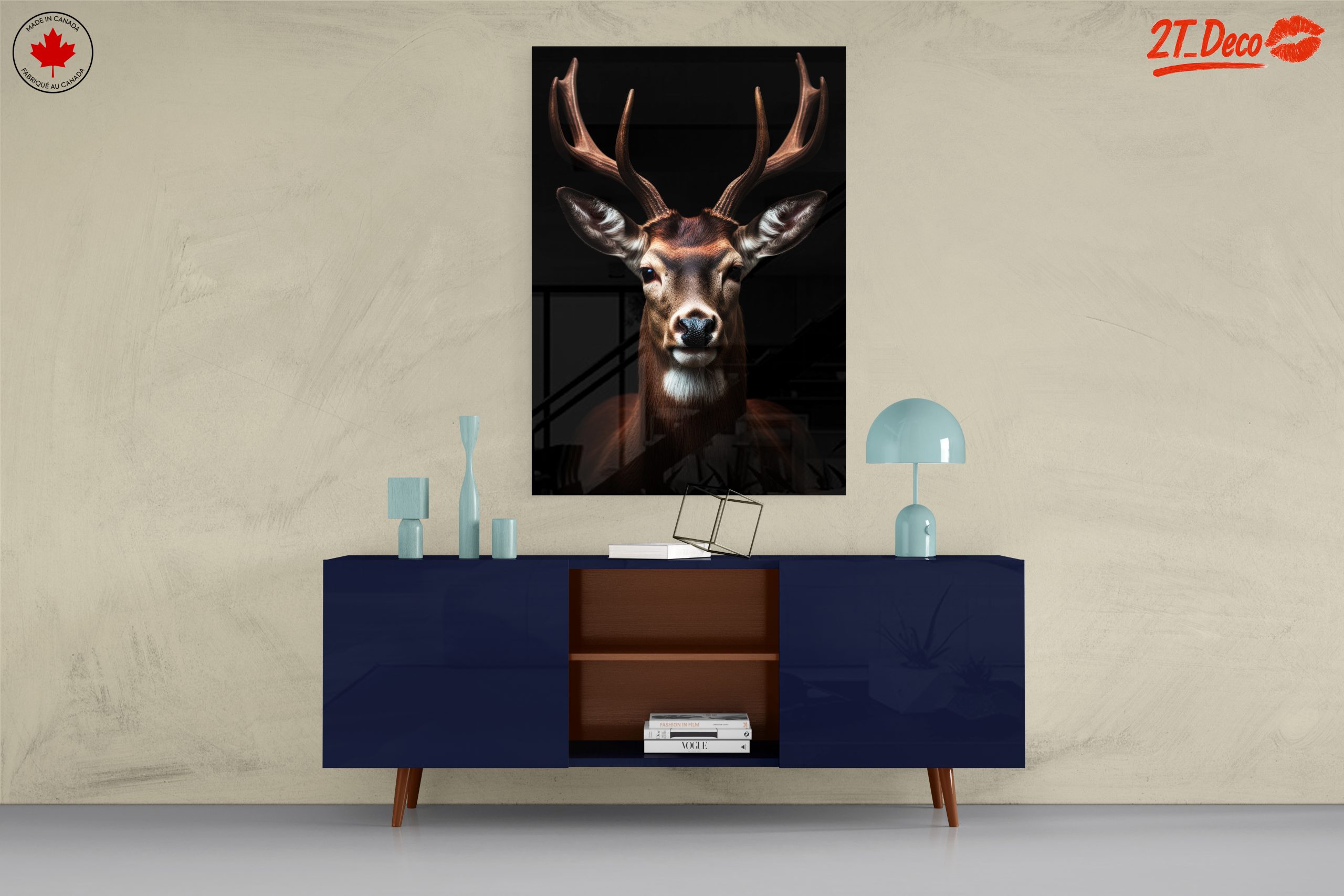 Majestic Deer Portrait for Home Decoration - Image 8
