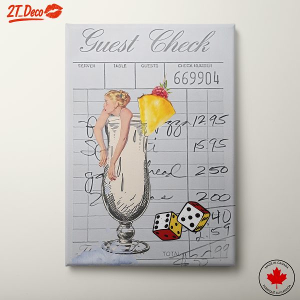 Charming Vintage Cocktail Art for Home