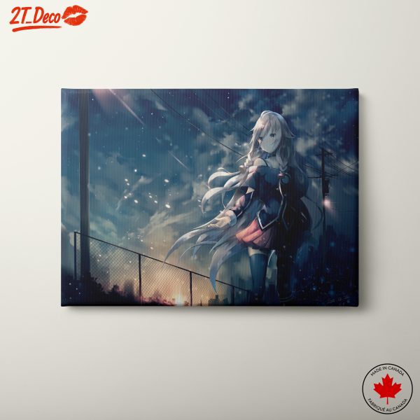 Vocaloid Character in Urban Night Scene