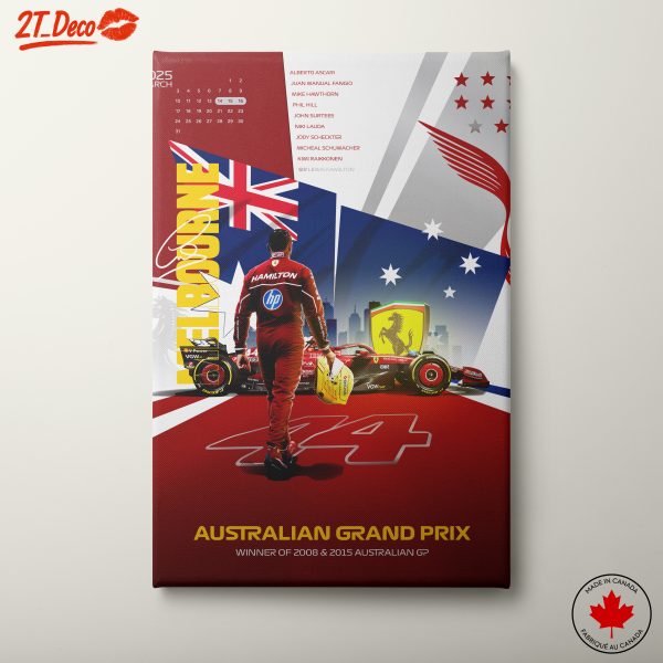 Australian Grand Prix Champion Poster