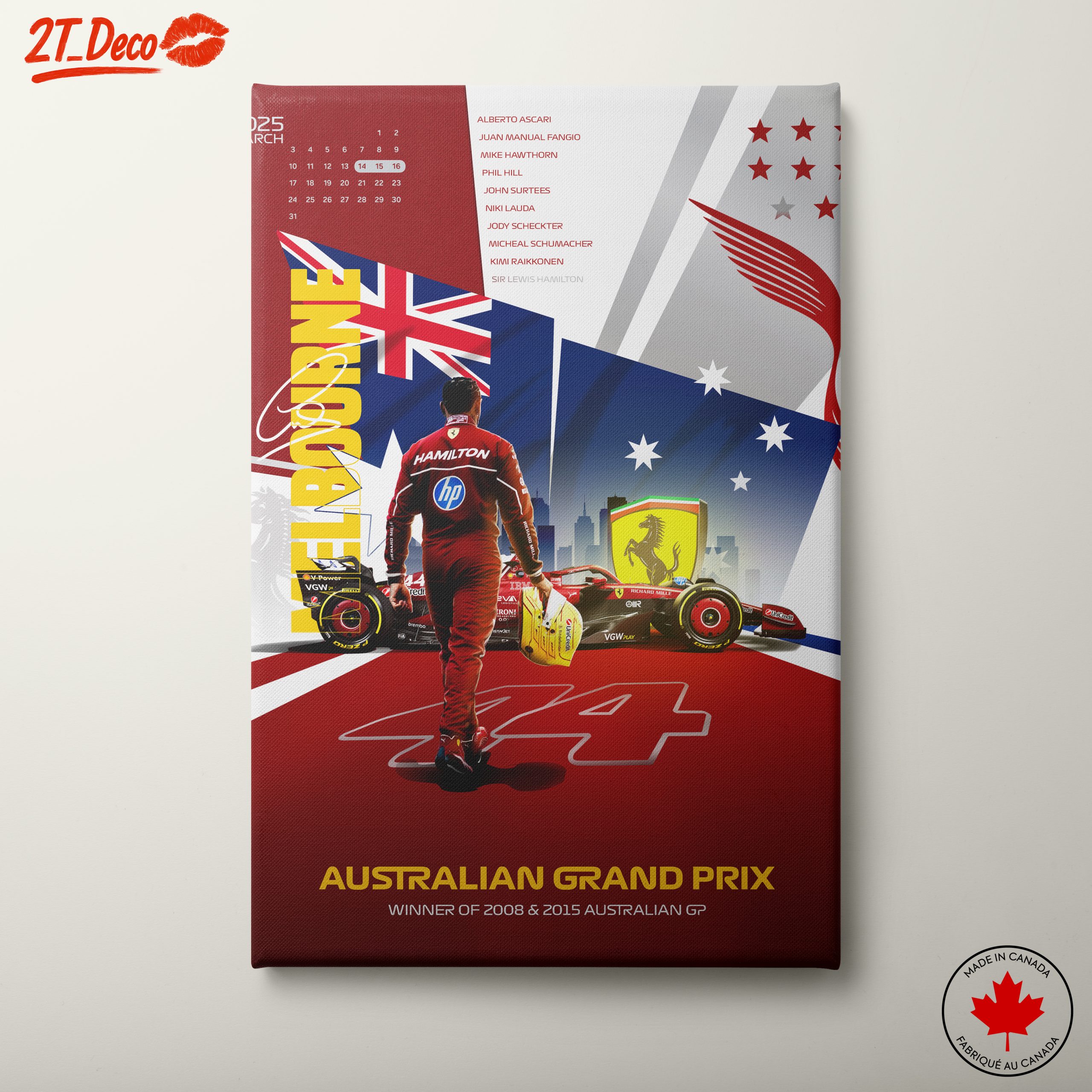 Australian Grand Prix Champion Poster