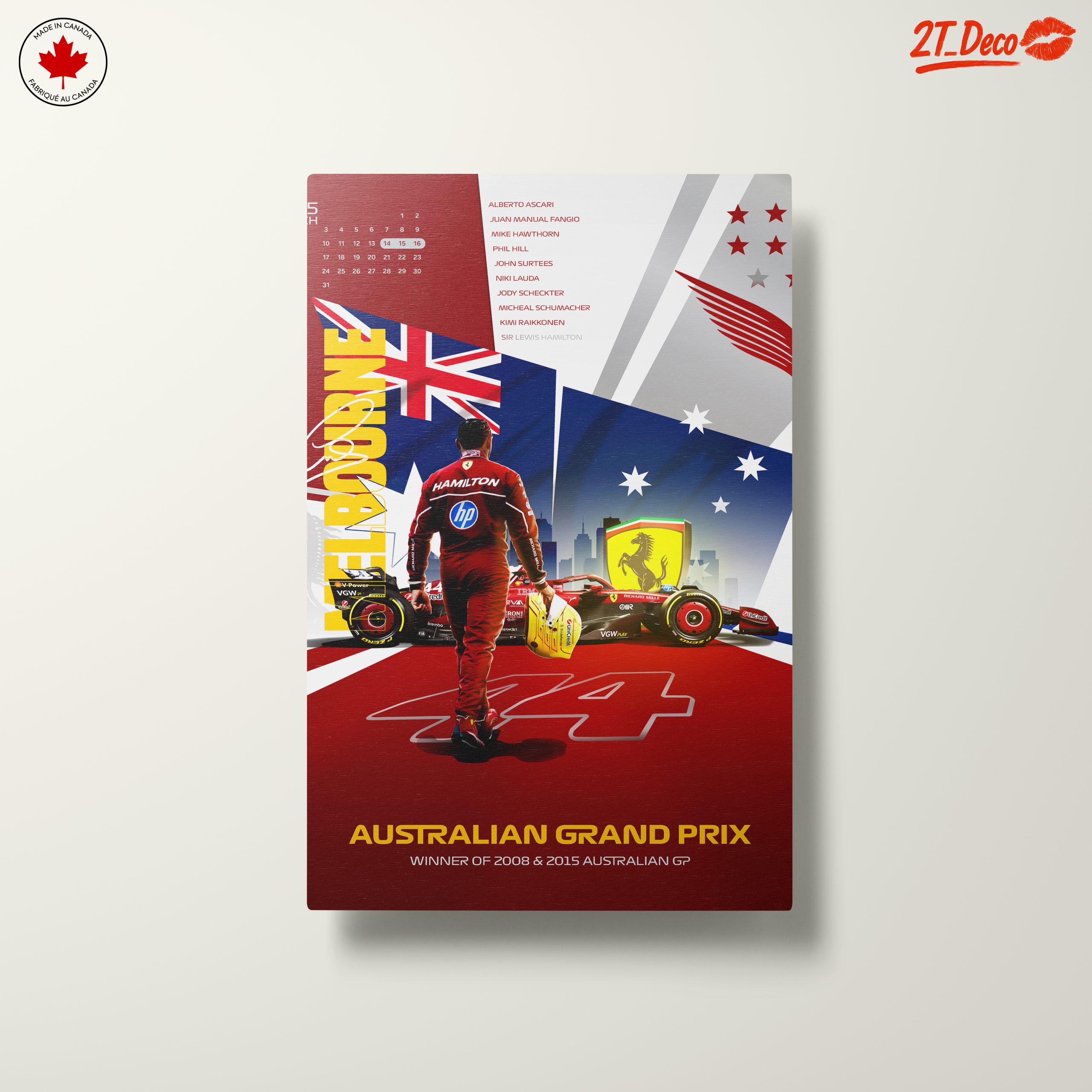 Australian Grand Prix Champion Poster - Image 10