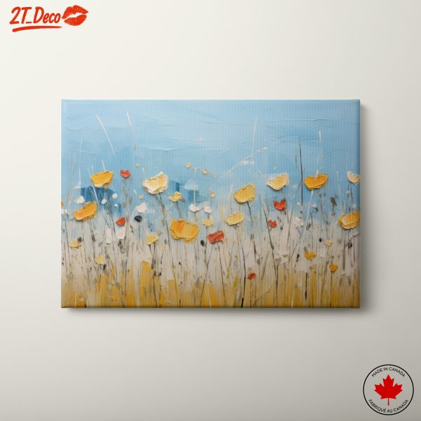 Colorful Abstract Floral Landscape Art