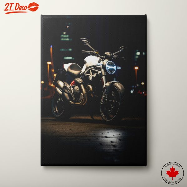 Sleek Motorcycle In Urban Night