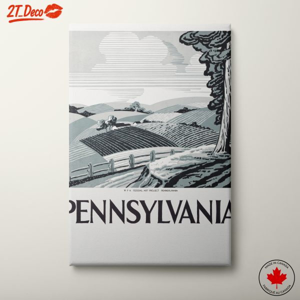 Stylized Nature Landscape of Pennsylvania
