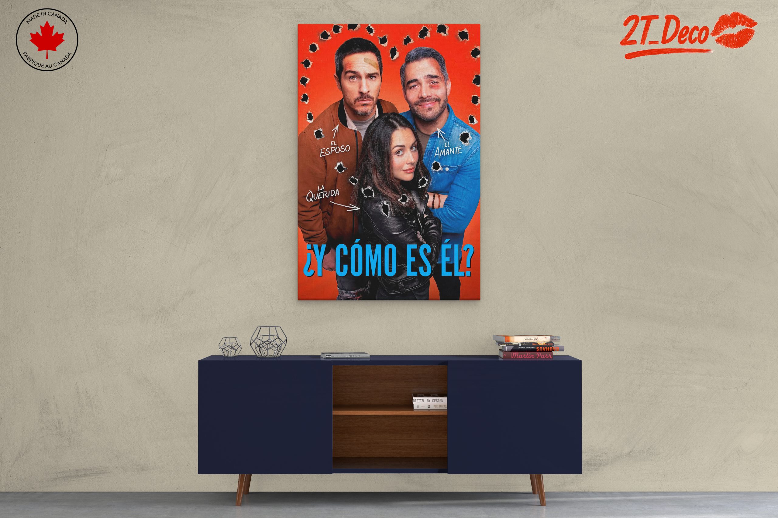Romantic Comedy Art Depicting Love and Humor - Image 3