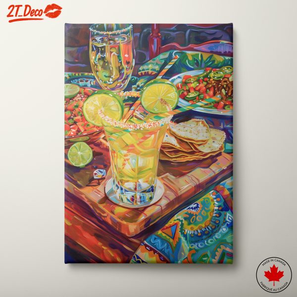 Vibrant Abstract Food and Drink Artwork
