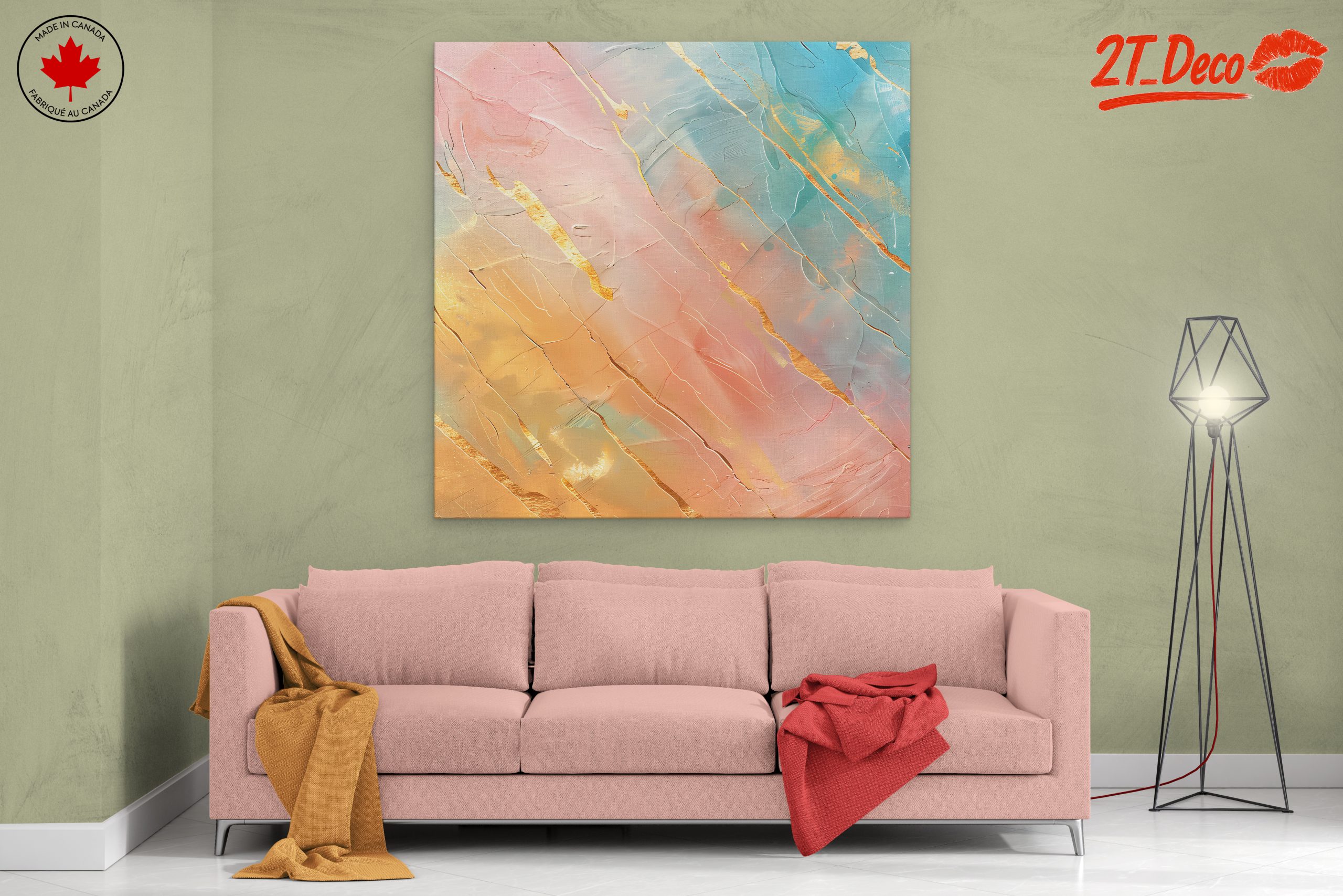 Abstract Gold Texture Art for Modern Spaces - Image 2