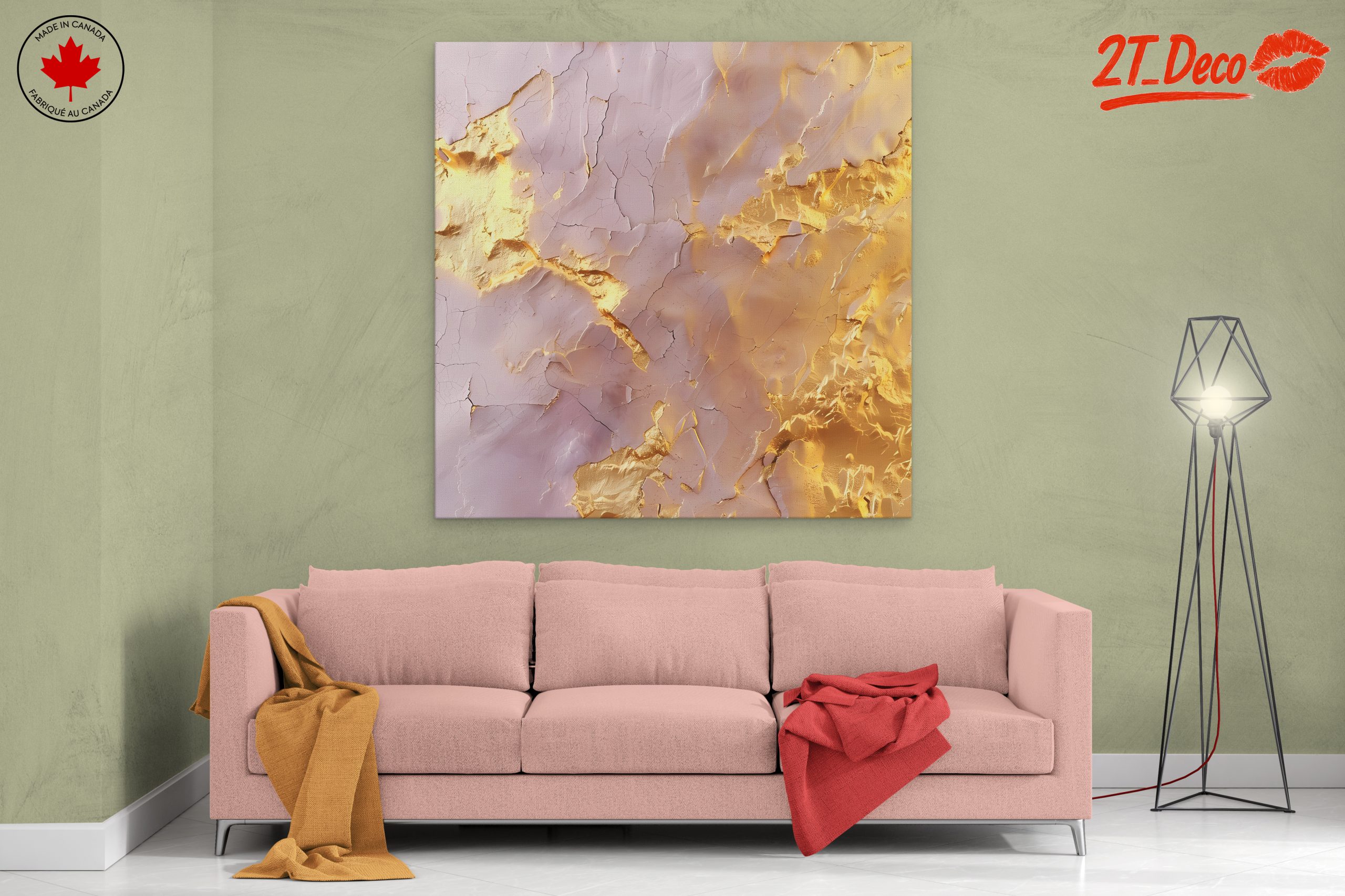 Elegant Abstract Gold Texture Art - Image 2