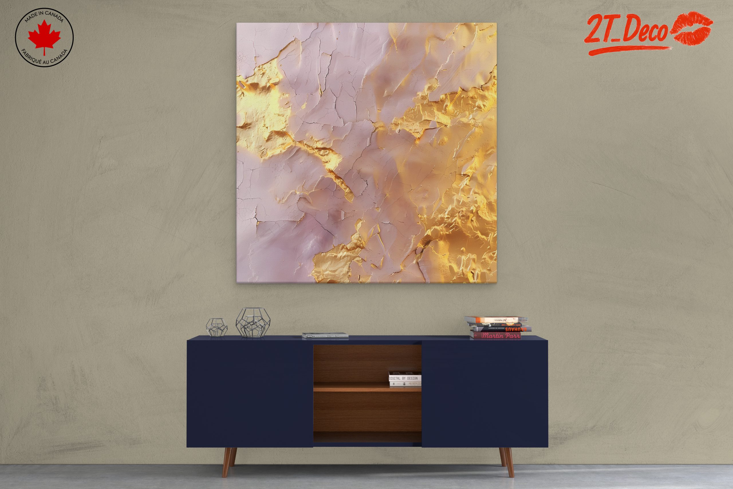 Elegant Abstract Gold Texture Art - Image 3