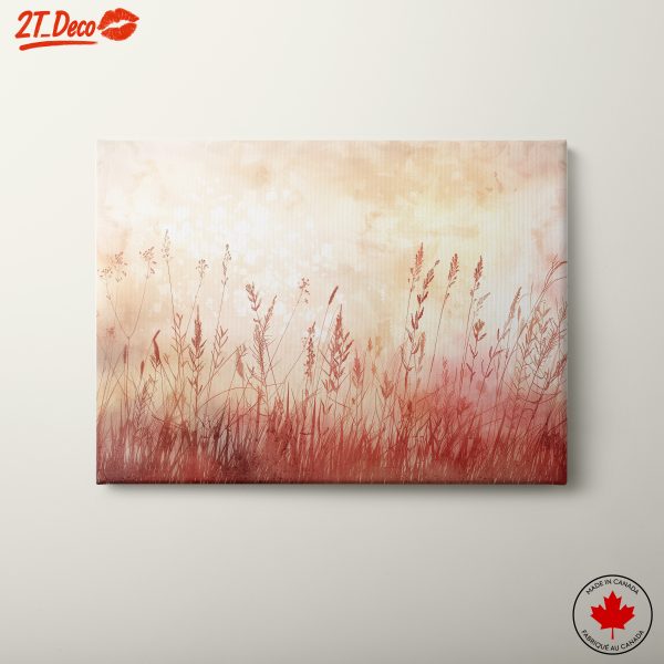 Botanical Abstract Art with Soft Colors